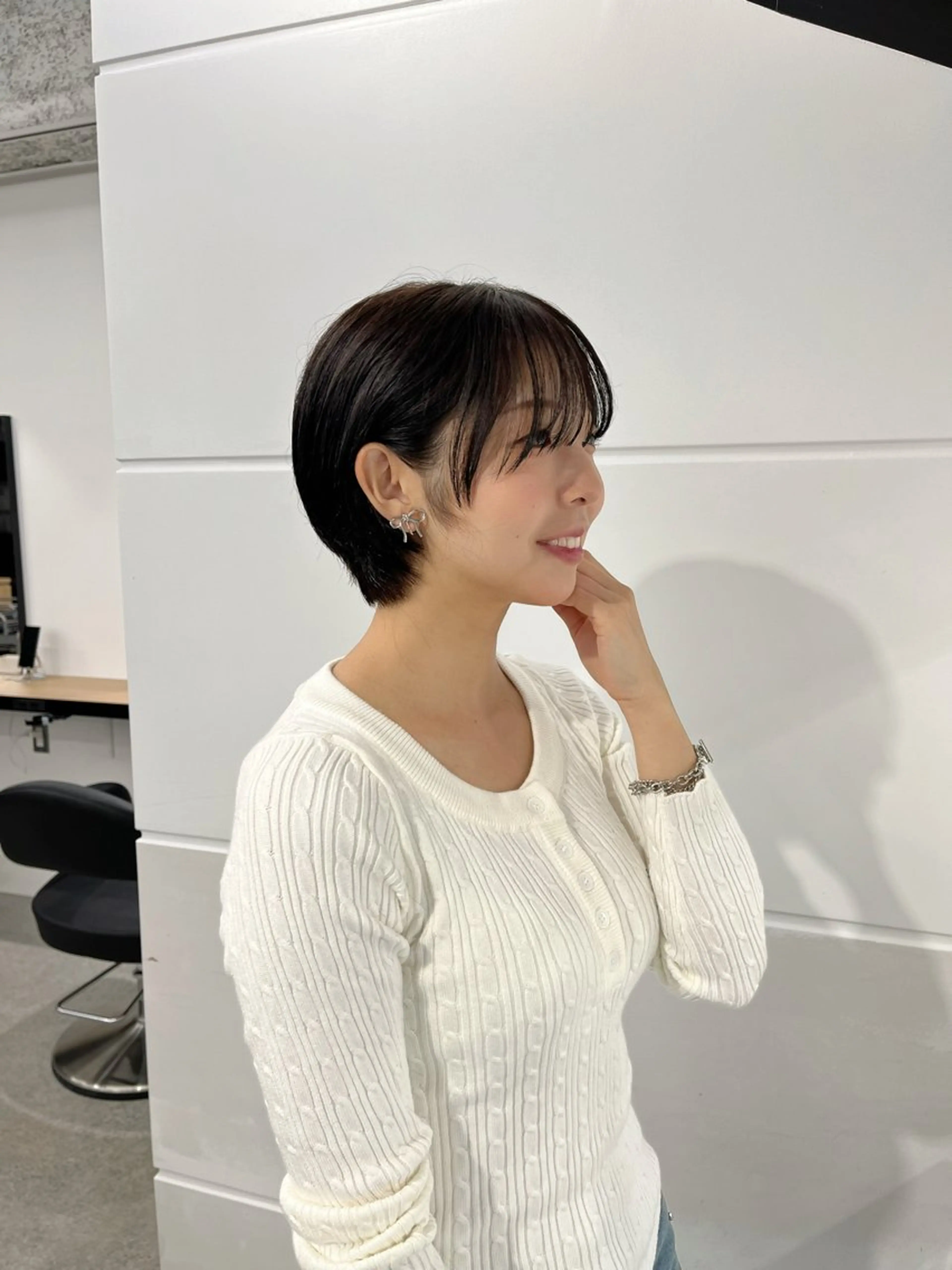 ショート 縮毛矯正/ハイトーン /パーマ/せき🧸のヘアスタイル