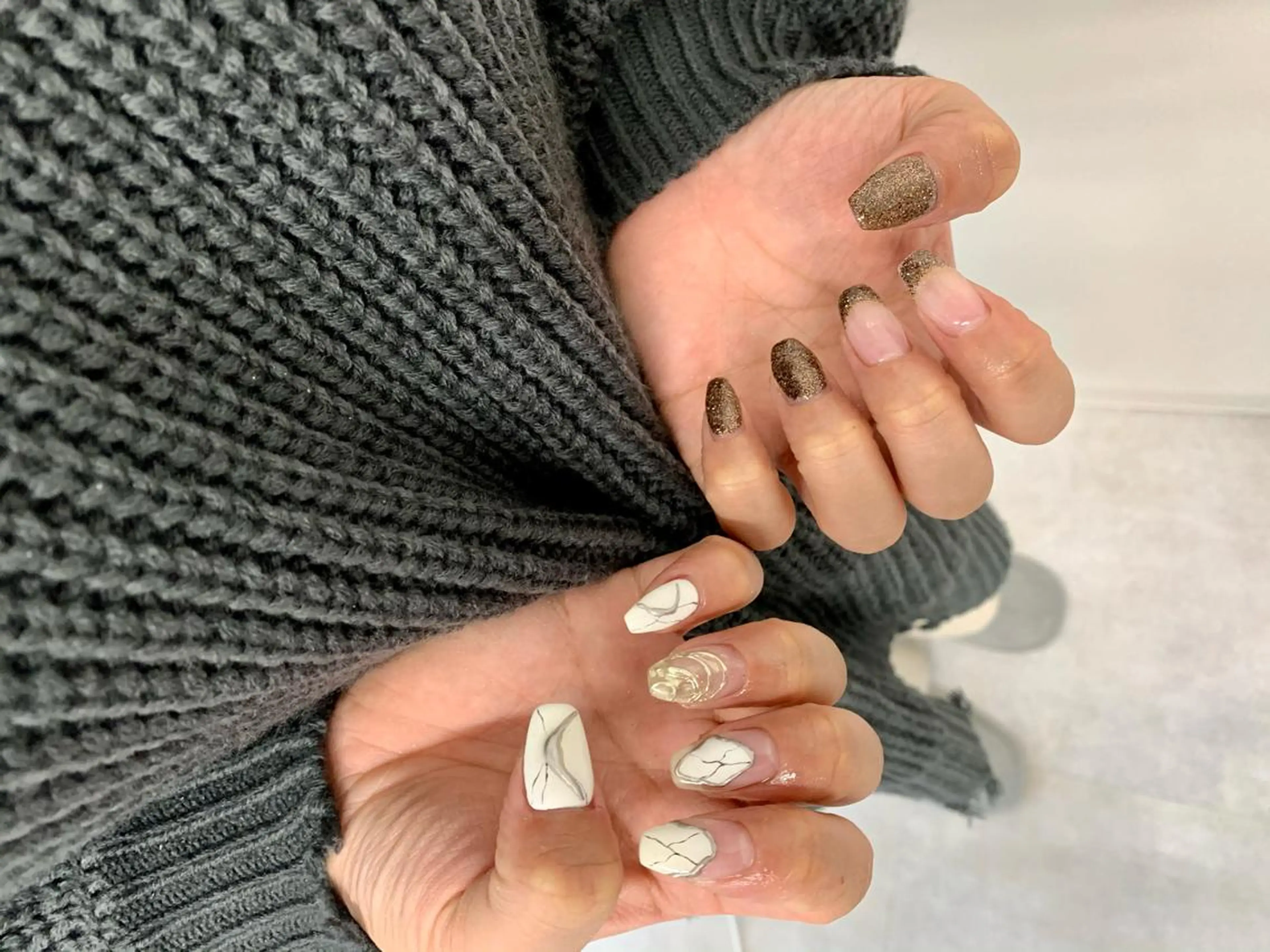 ネイル フレンチネイル ニュアンスネイル pu muのネイルデザイン