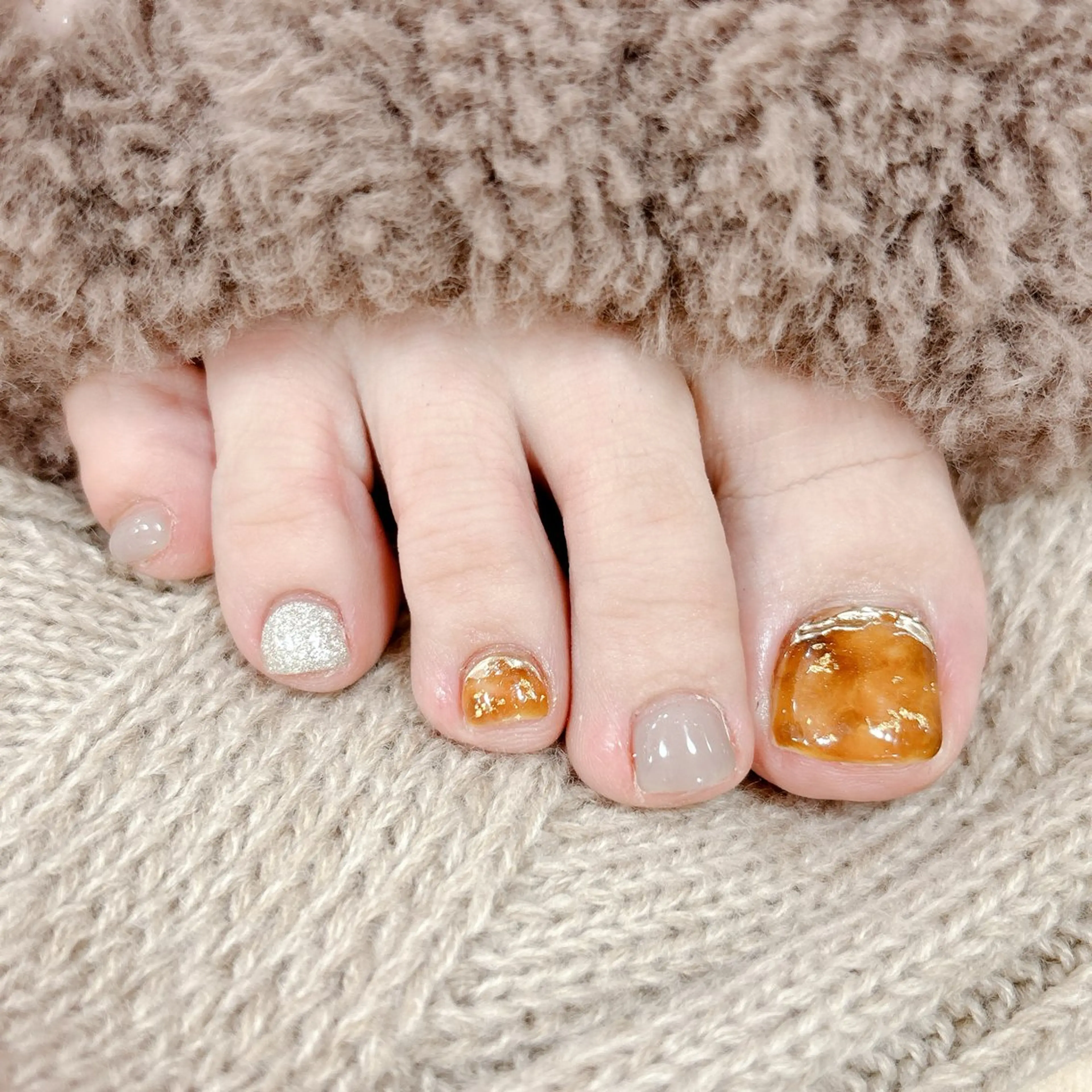 ネイル フットネイル アネラ もか.⋆𝜗𝜚のネイルデザイン