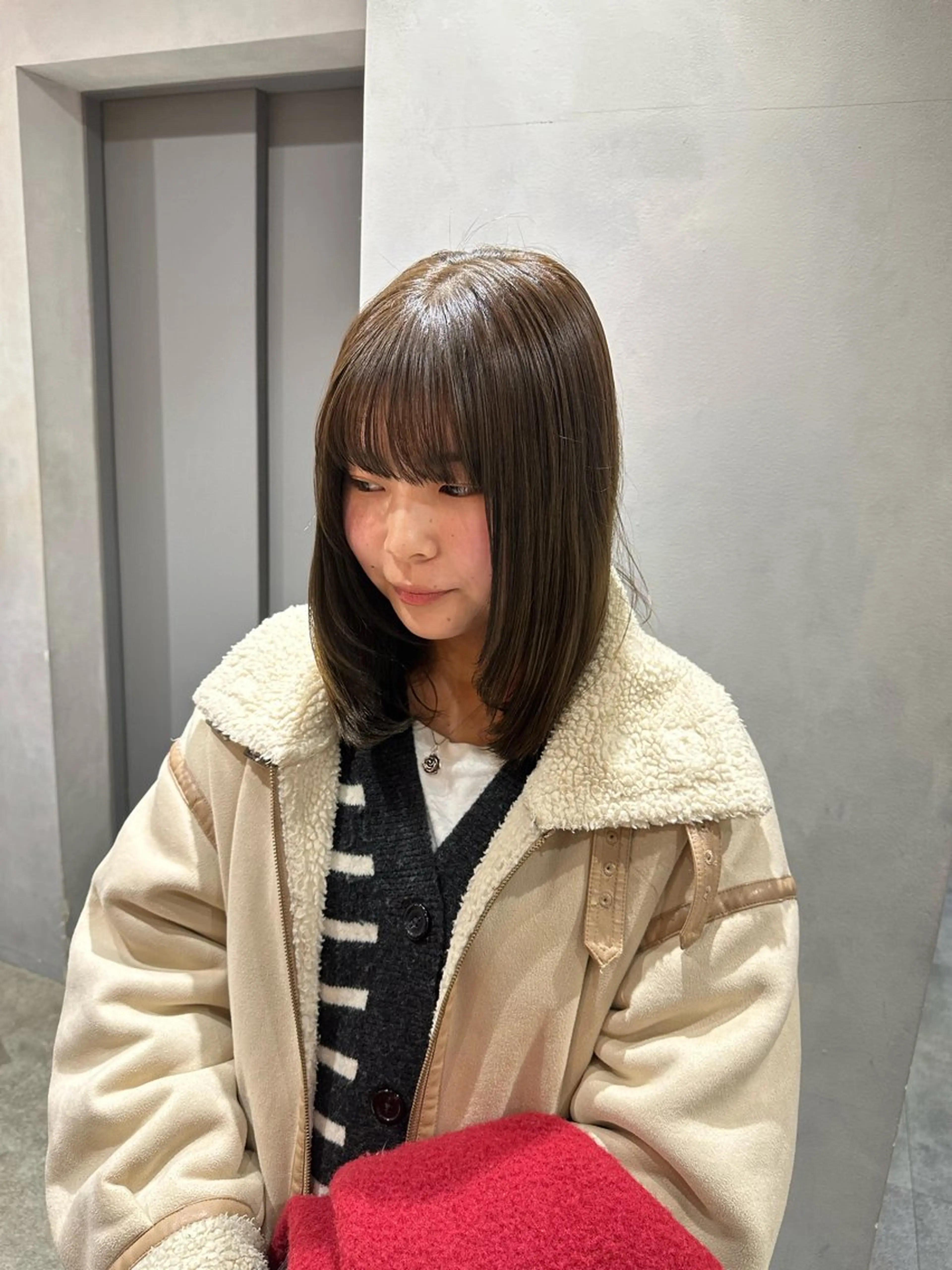 ミディアム 顔周りカット レイヤーカット 🫧もも🫧 ／パーマ/似合わせ/のヘアスタイル