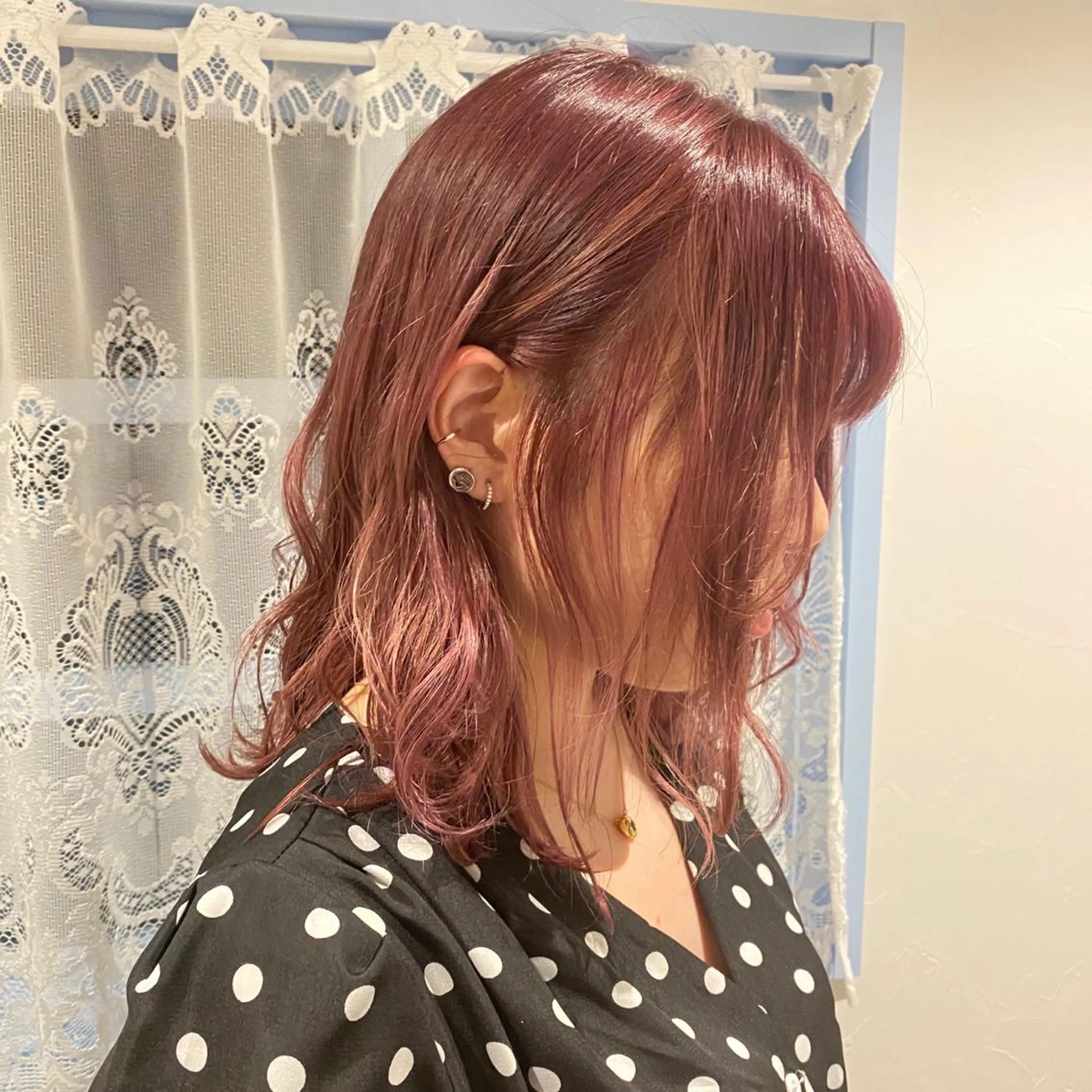 カラー ピンクカラー 笹木 琴乃のヘアスタイル