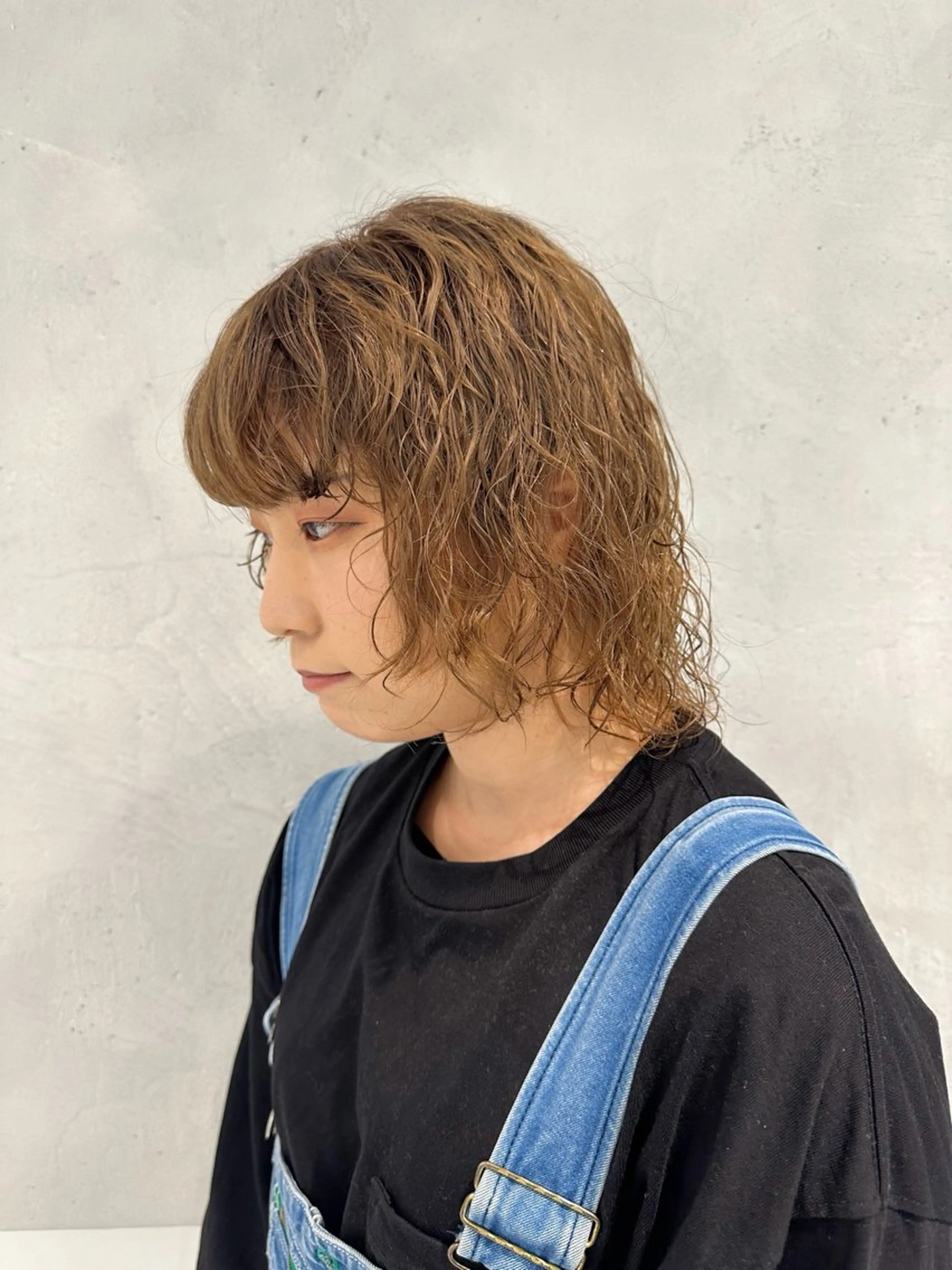 ミディアム パーマ ミディアムパーマ スパイラルパーマ パーマ/パーマ落とし /藤木舜太のヘアスタイル