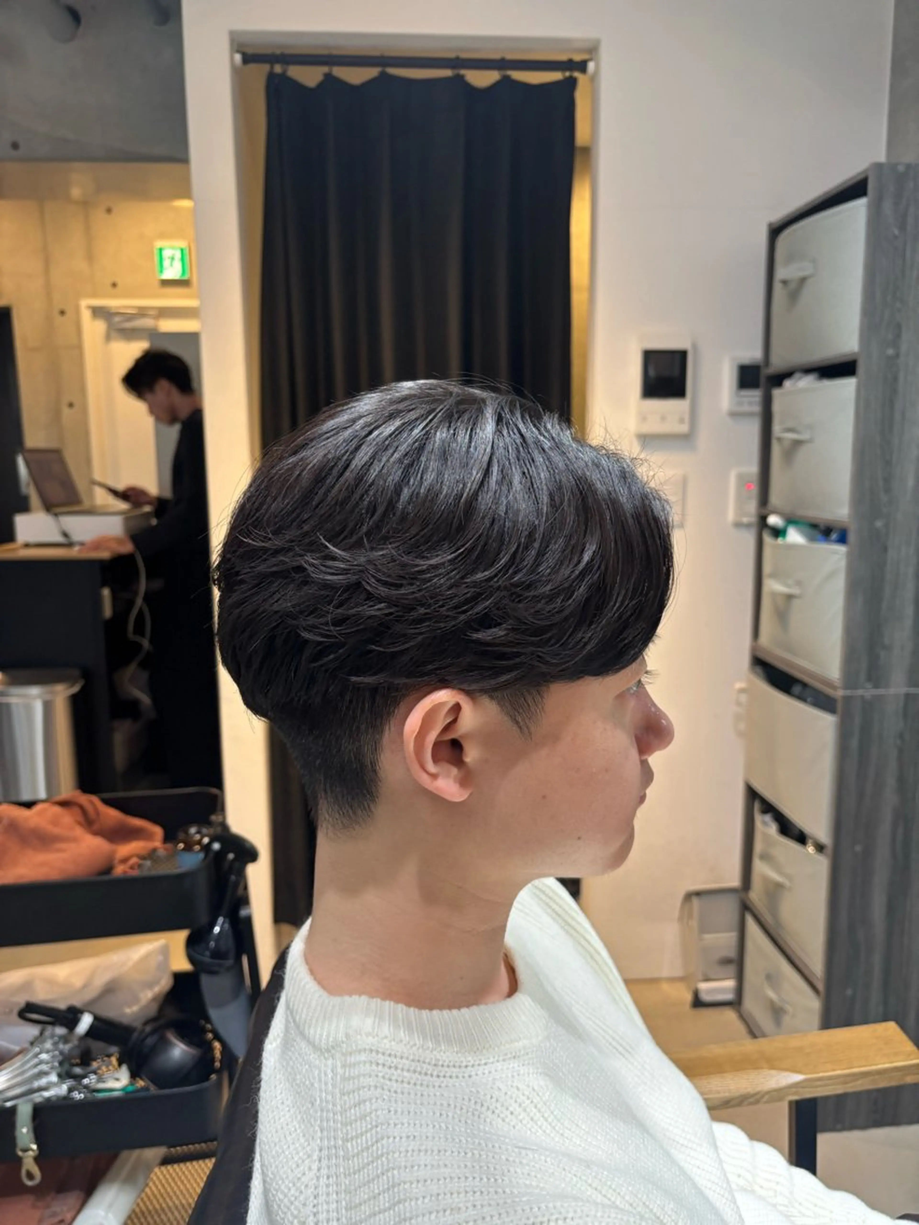 メンズ シャドウパーマ 高森蓮のヘアスタイル