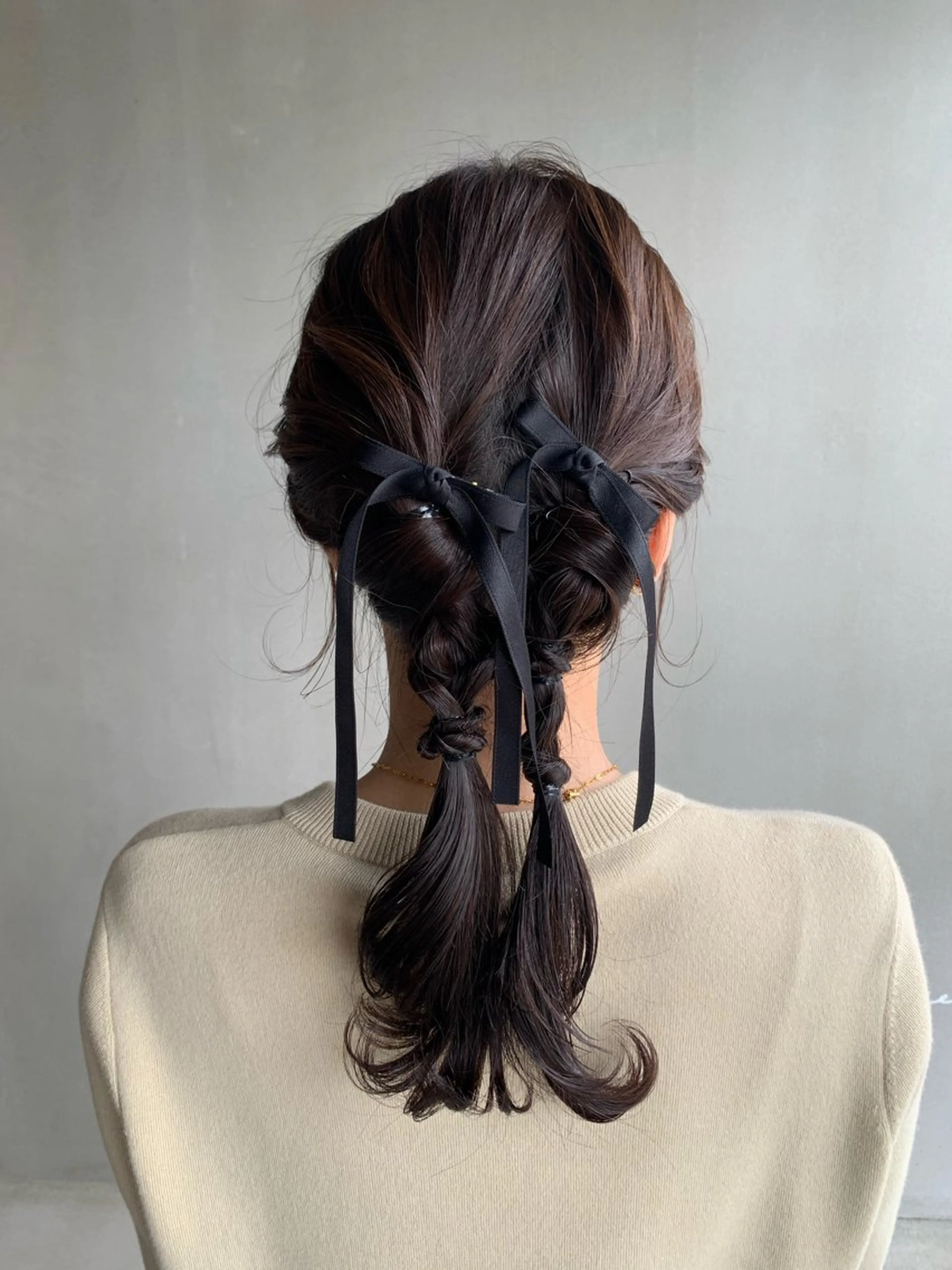 セミロング ヘアアレンジ ヘアセット ブリーチ/アレンジ 天満/chihiroのヘアスタイル