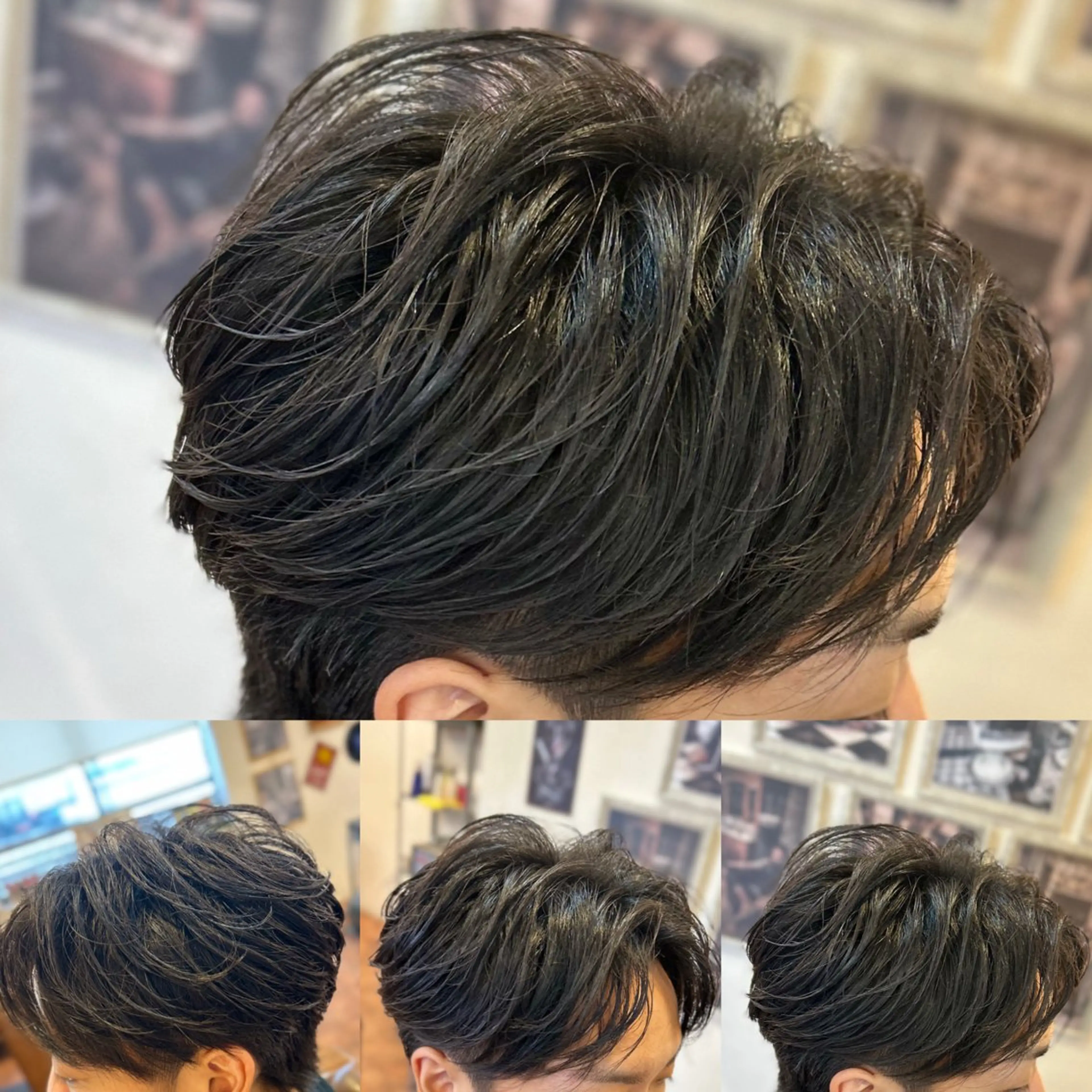 ミディアム パーマ メンズ 💈田上 立輝のヘアスタイル