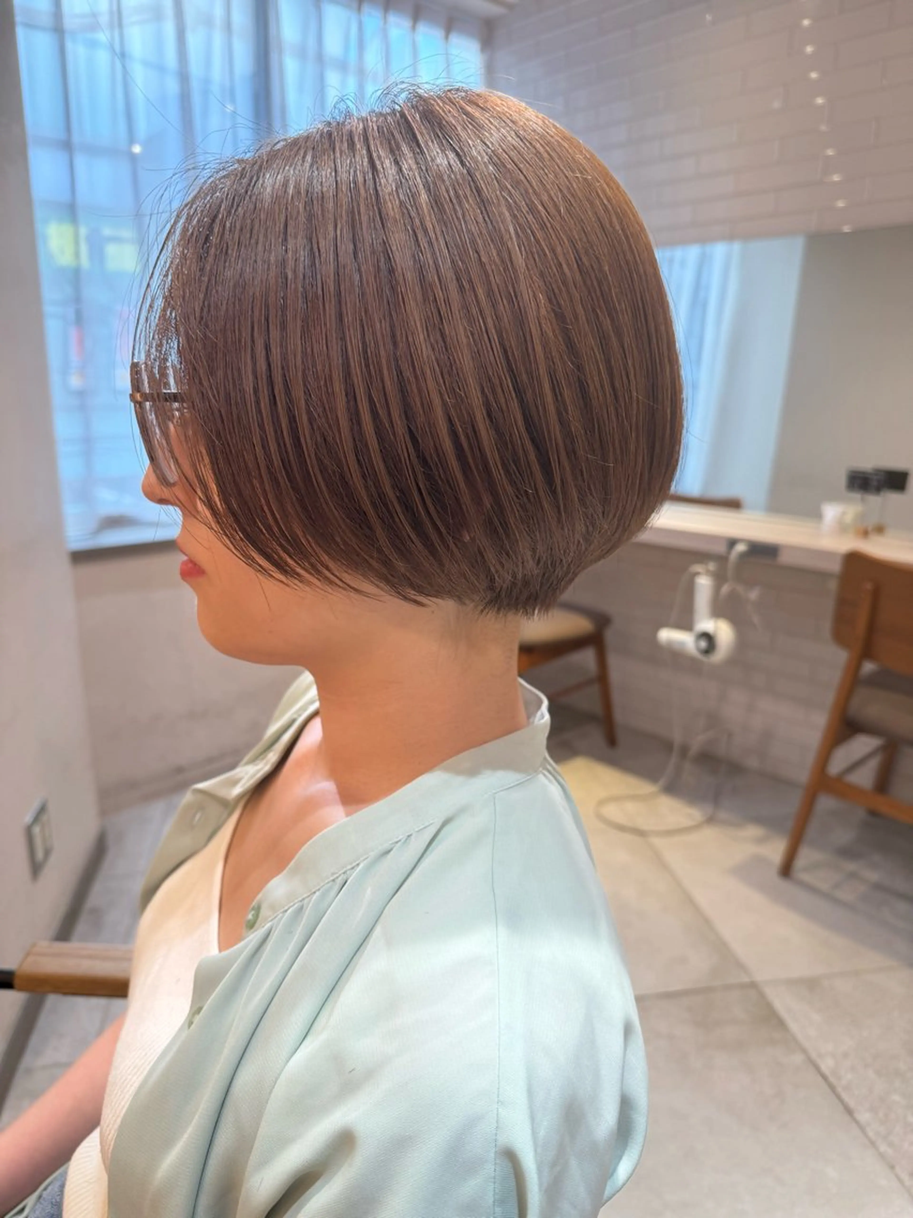 ショート カラー ベージュカラー 透明感カラー 韓国風カラー ラベンダーカラー ラベンダーピンク ヘアカラー 樋口 将輝のヘアスタイル