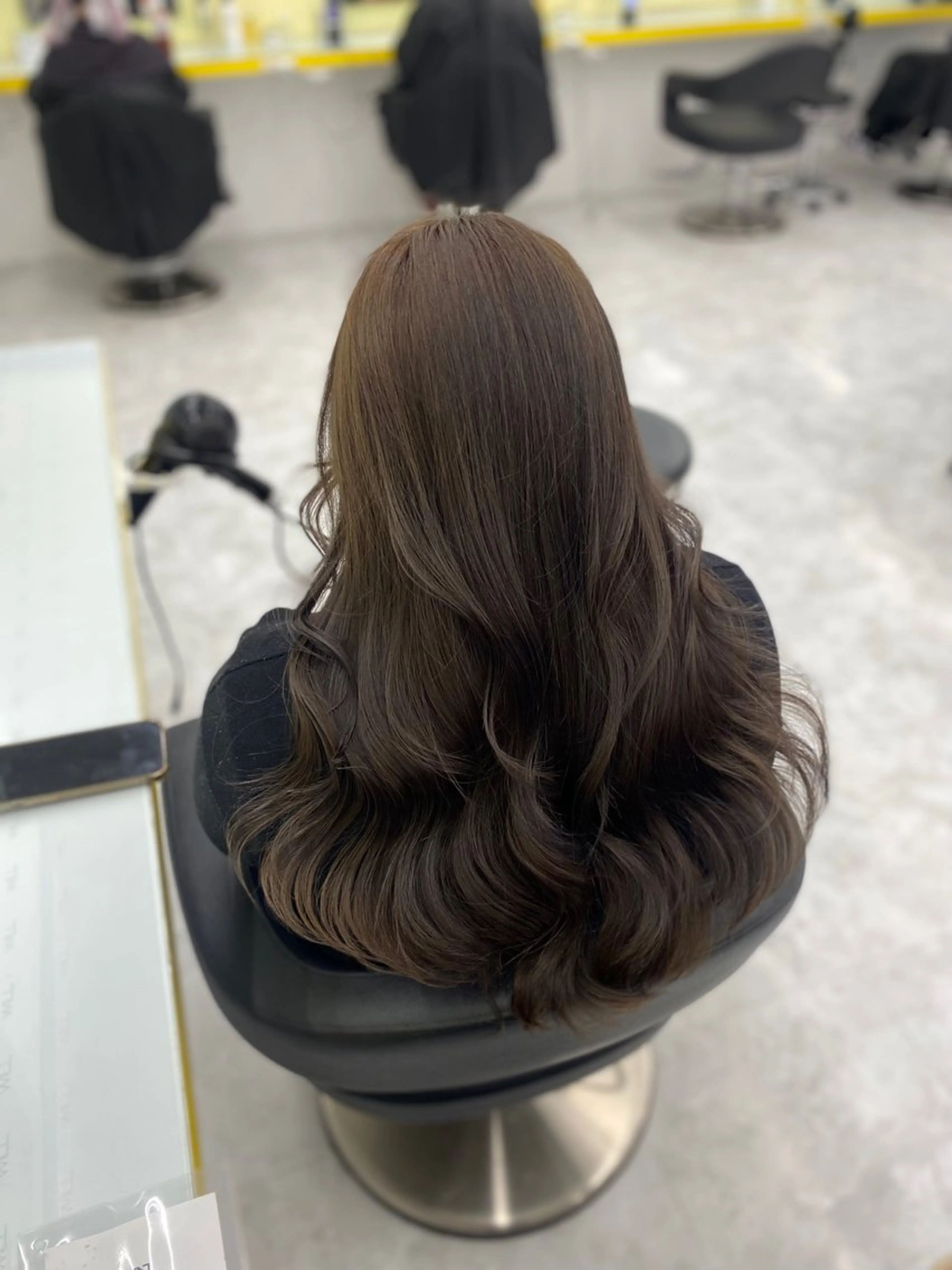 ミディアム カラー パーマ ヘアアレンジ メンズ キッズ ベージュカラー ミルクティーベージュ ヘアカラー 💖横浜ブリーチなし 💖MIHOのヘアスタイル