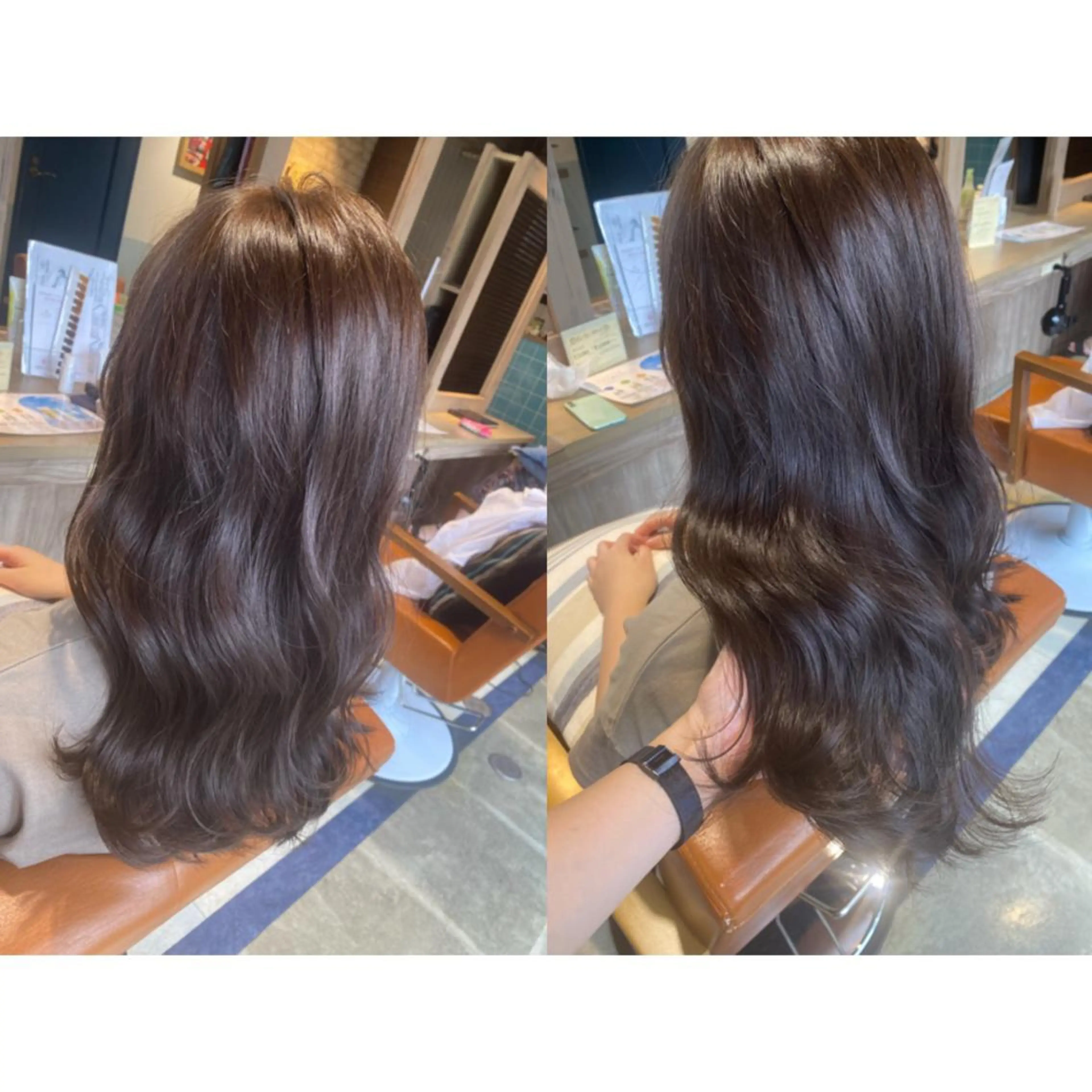 カラー ブラウンカラー カット トリートメント 🐻結んで可愛い hair EMI🐻のヘアスタイル