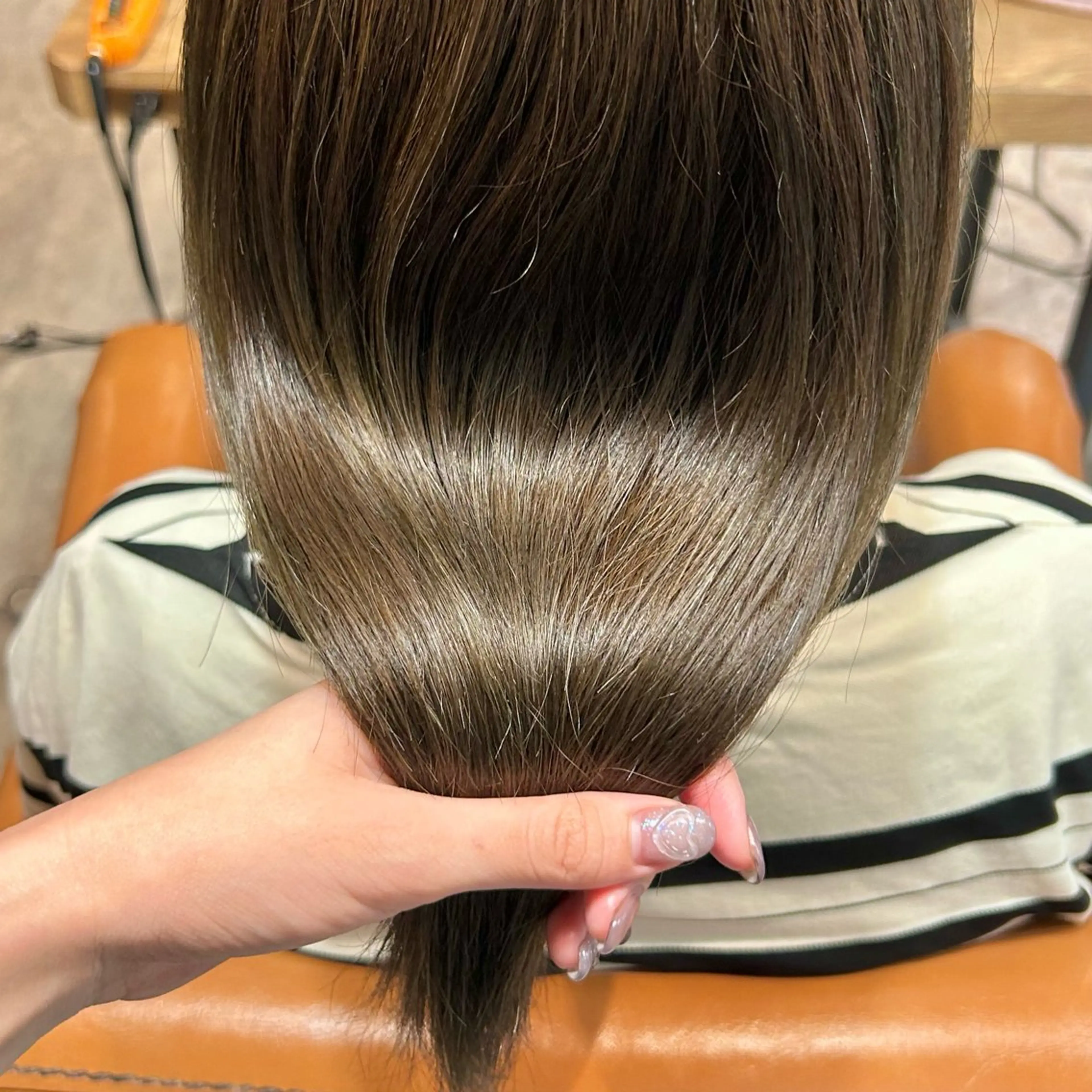 ミディアム カラー ヘアカラー トリートメント HARE nene🐿🍡のヘアスタイル