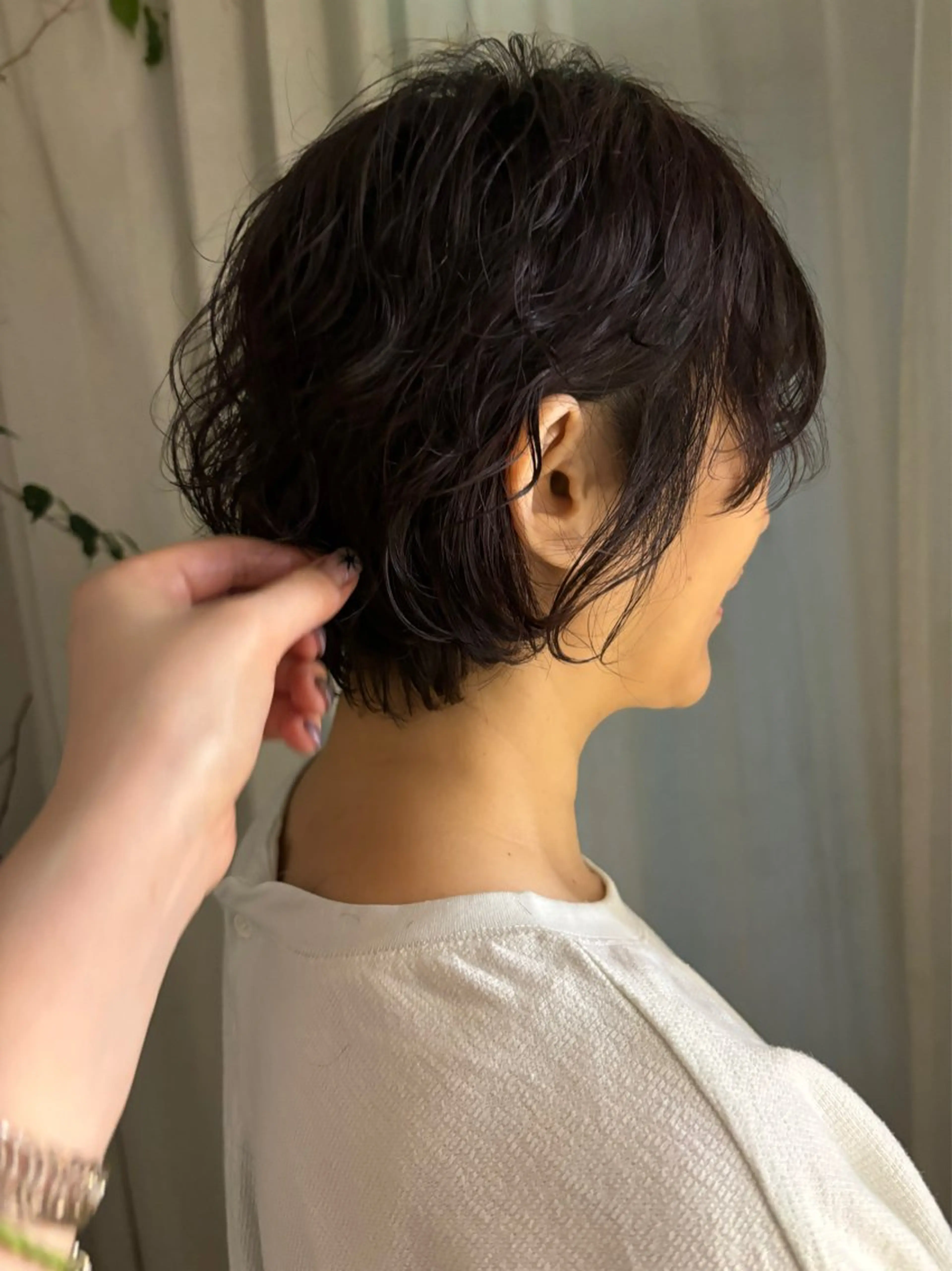 ショート パーマ くせ毛 Fuka🫧 ボブモデル募集中のヘアスタイル