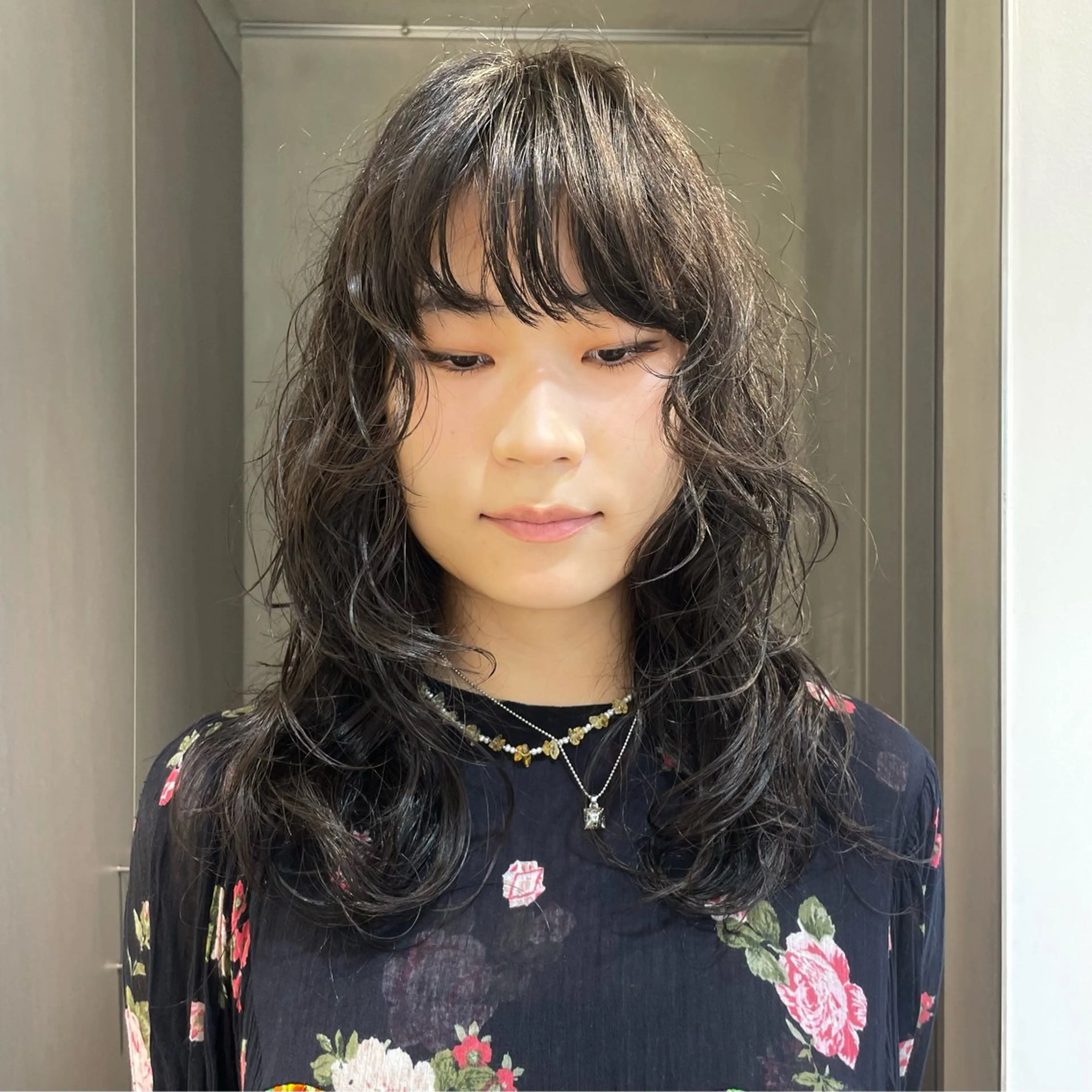 セミロング レイヤー/艶カラー /パーマ💚千琴のヘアスタイル