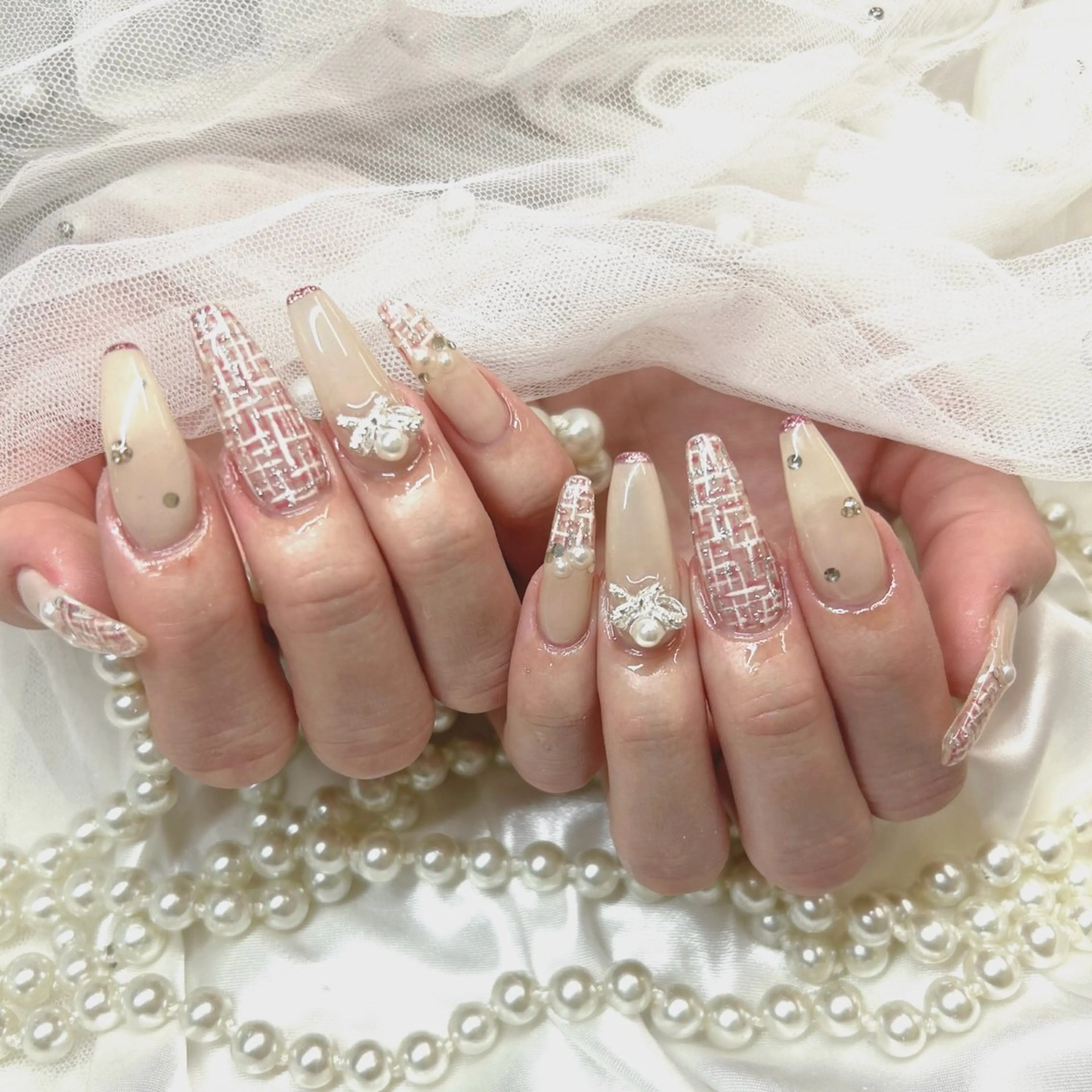 ロング ロング ハンドネイル Nailsalon Angeのネイルデザイン