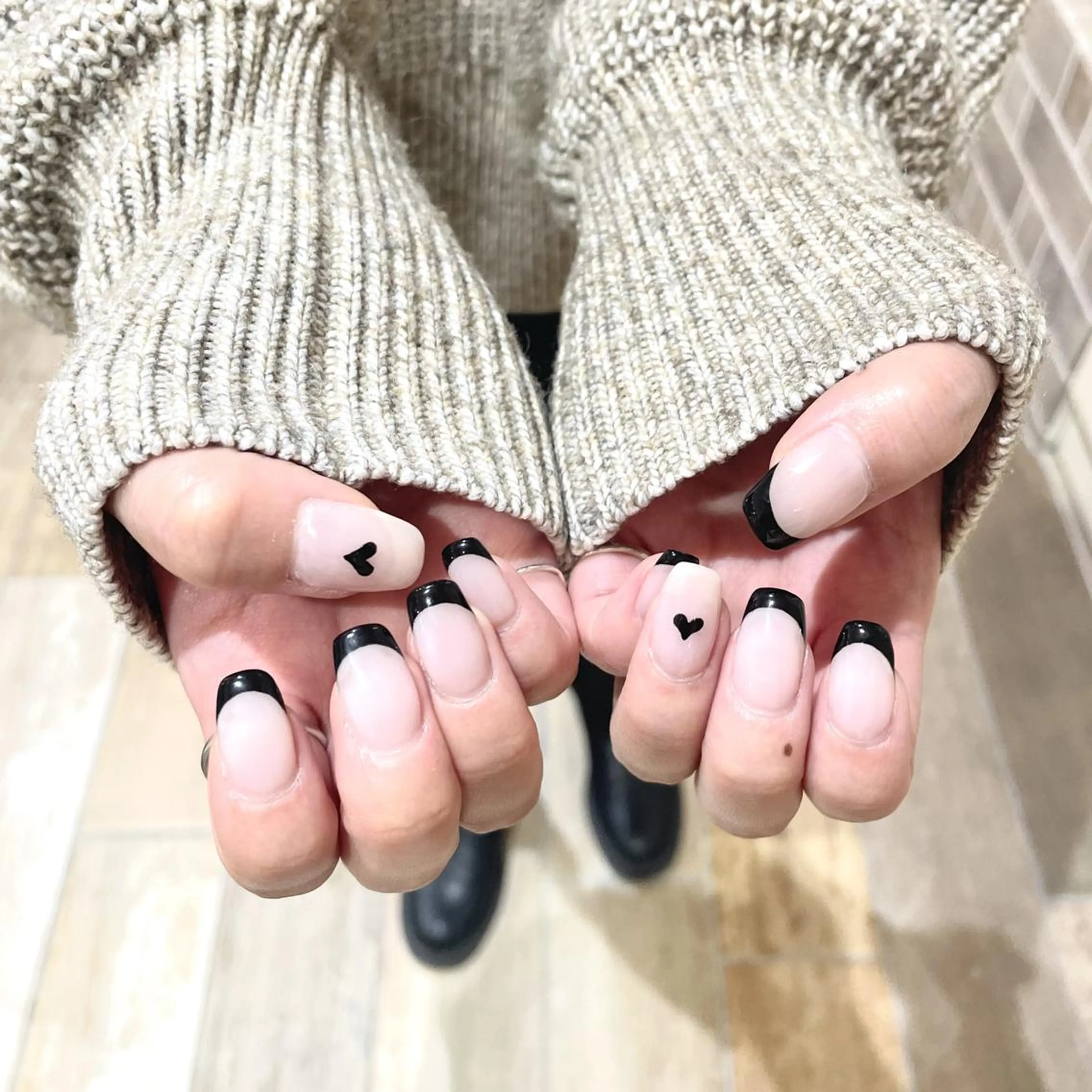ネイル フレンチネイル シンプルネイル Salon  de EMMA+高橋のマツエク・マツパデザイン