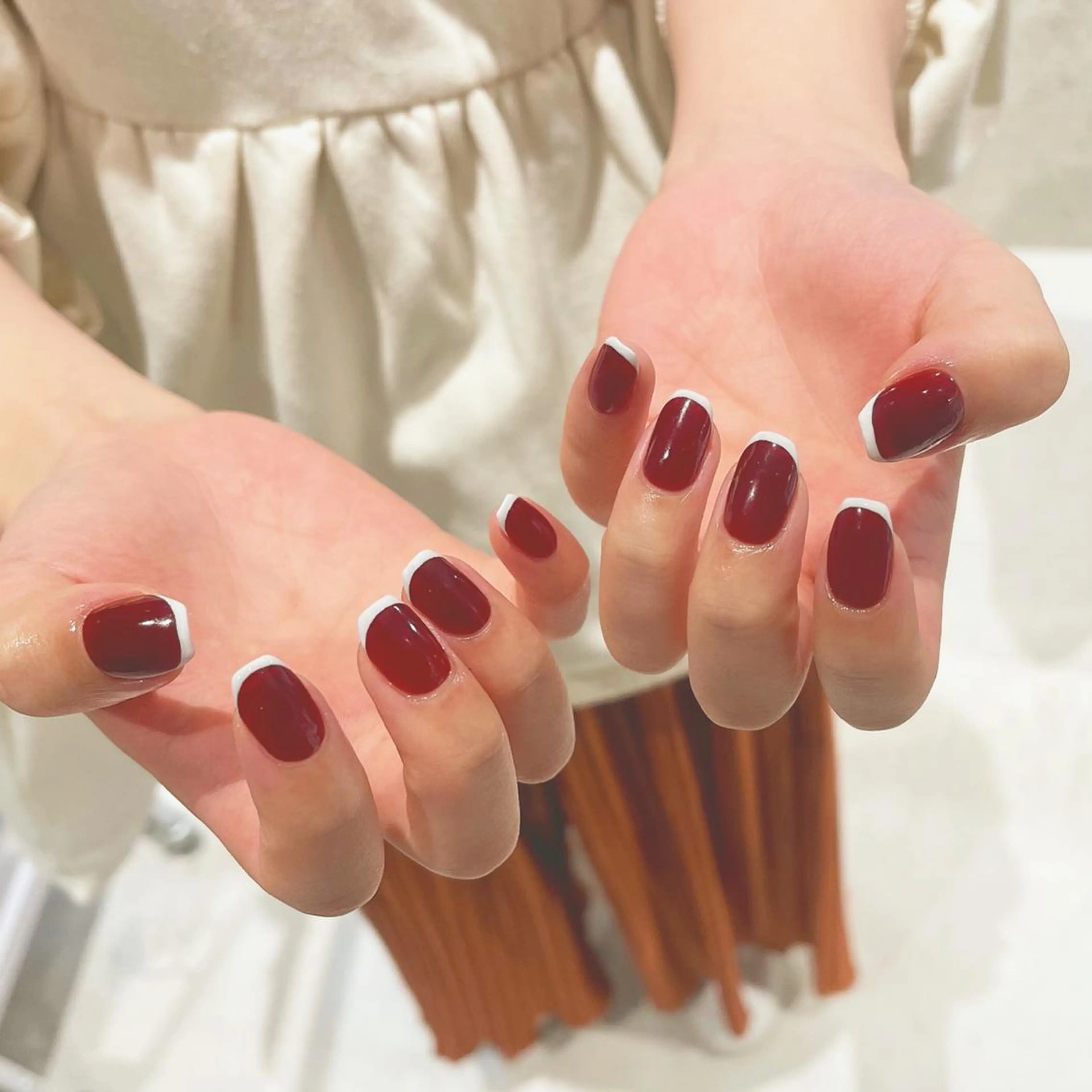 hand⭐︎)オフなし カラーベース有フレンチの写真