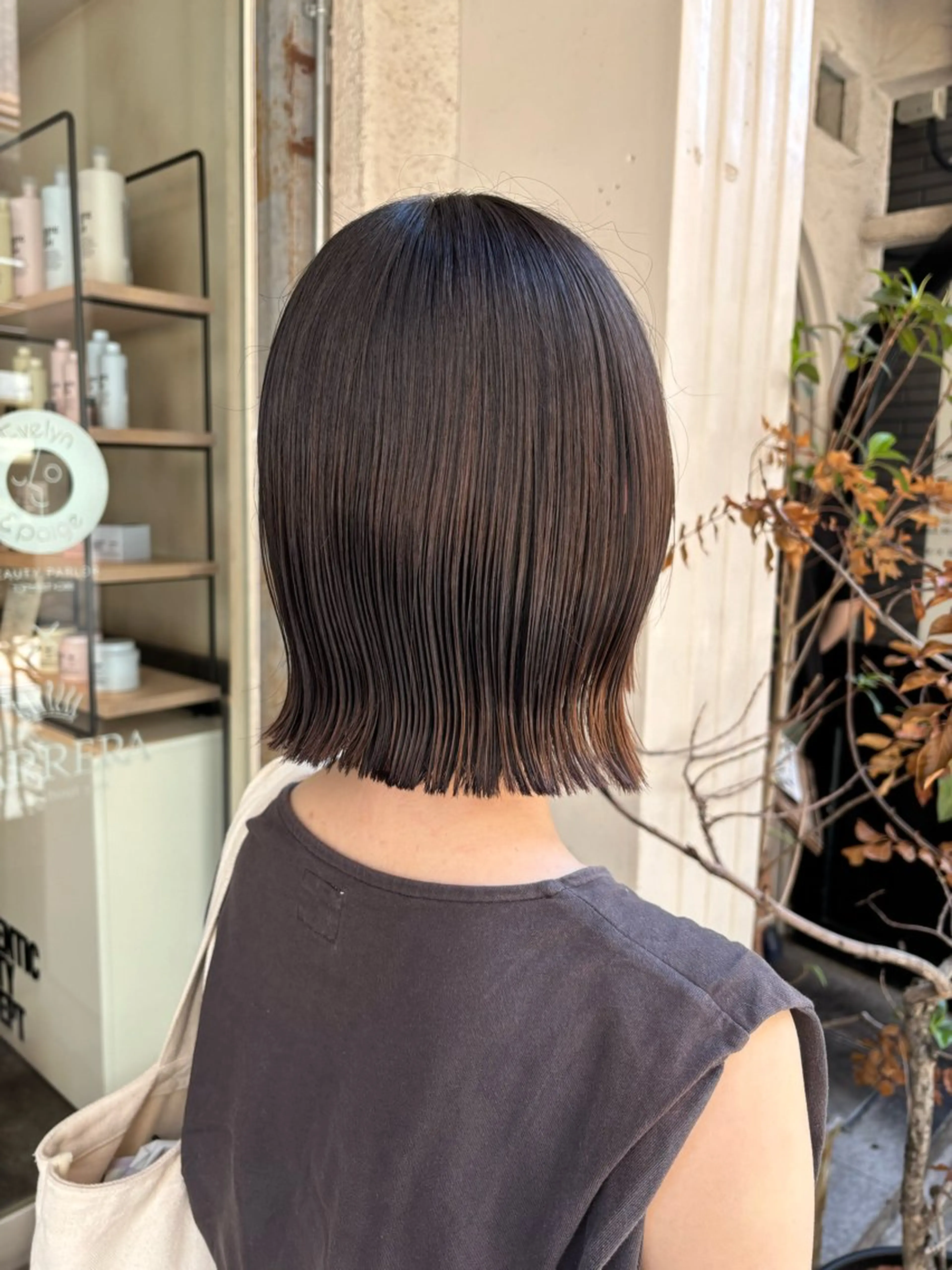 ミディアム くびれヘア 水原波津輝/ボブ /ニュアンスパーマのヘアスタイル