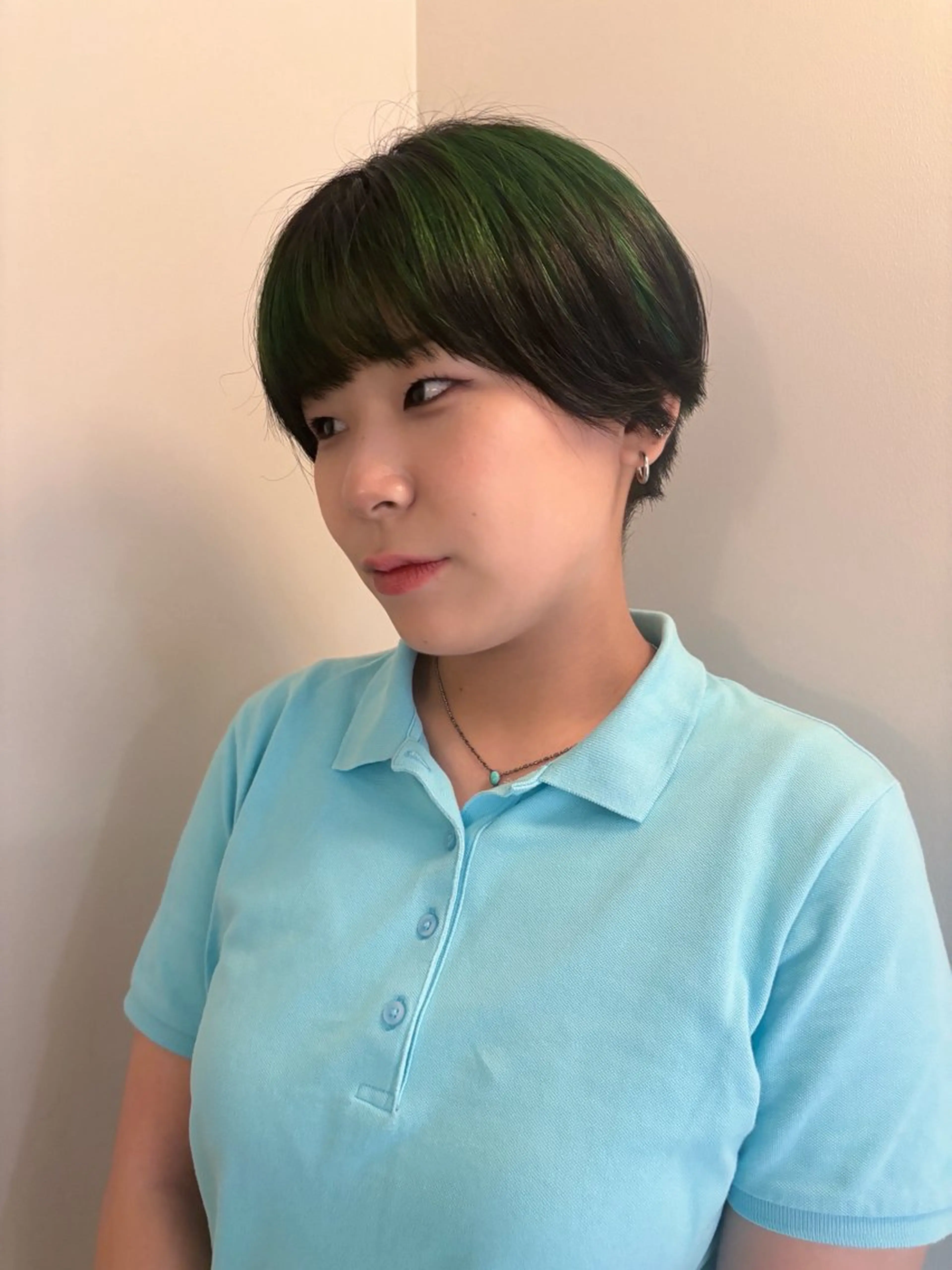 ショート カラー ブリーチ デザインカラー 名古屋カラーモデル/ 暖色カラー/リカのヘアスタイル