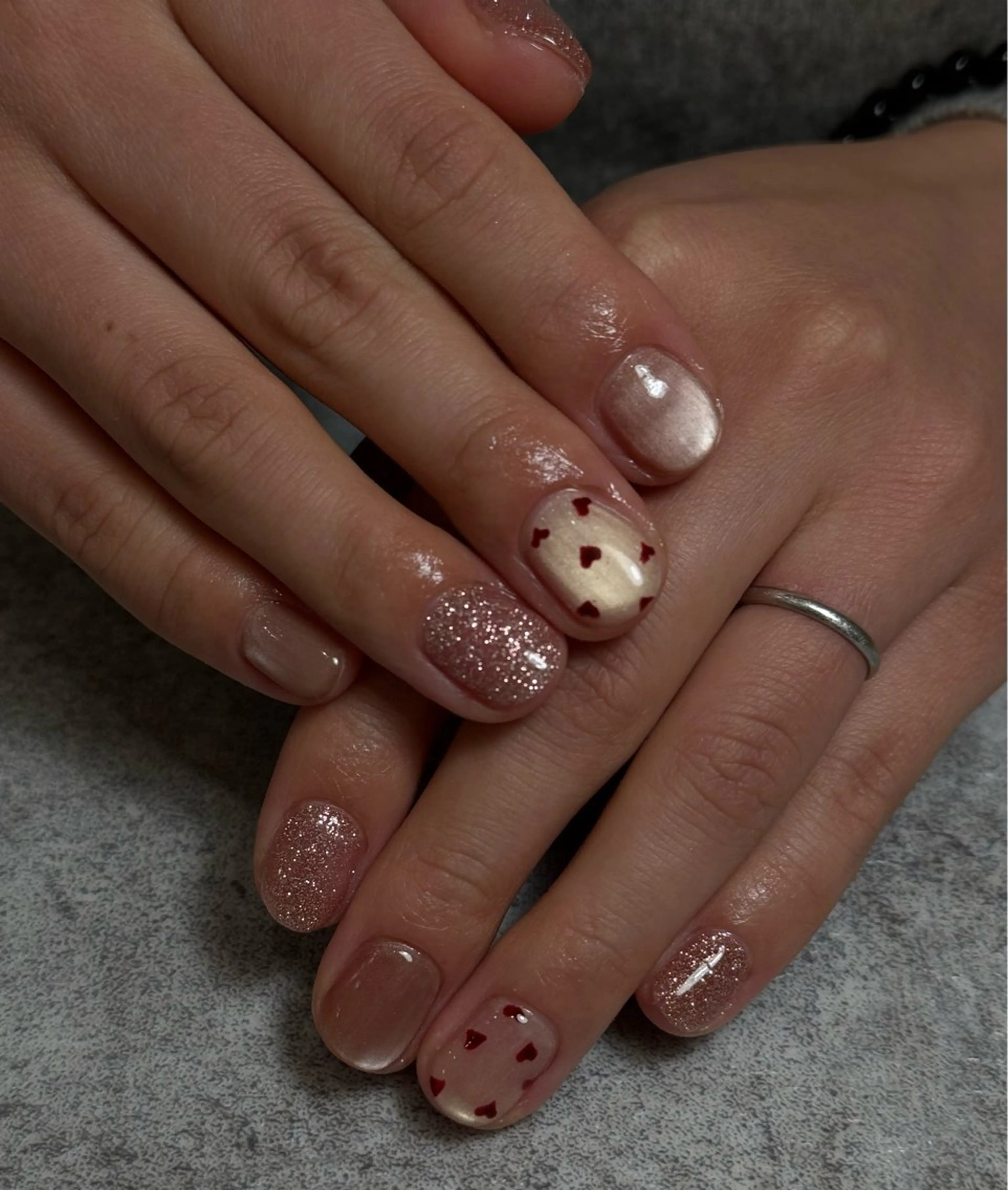 ネイル バレンタイン 【lea's】 Yumuのネイルデザイン