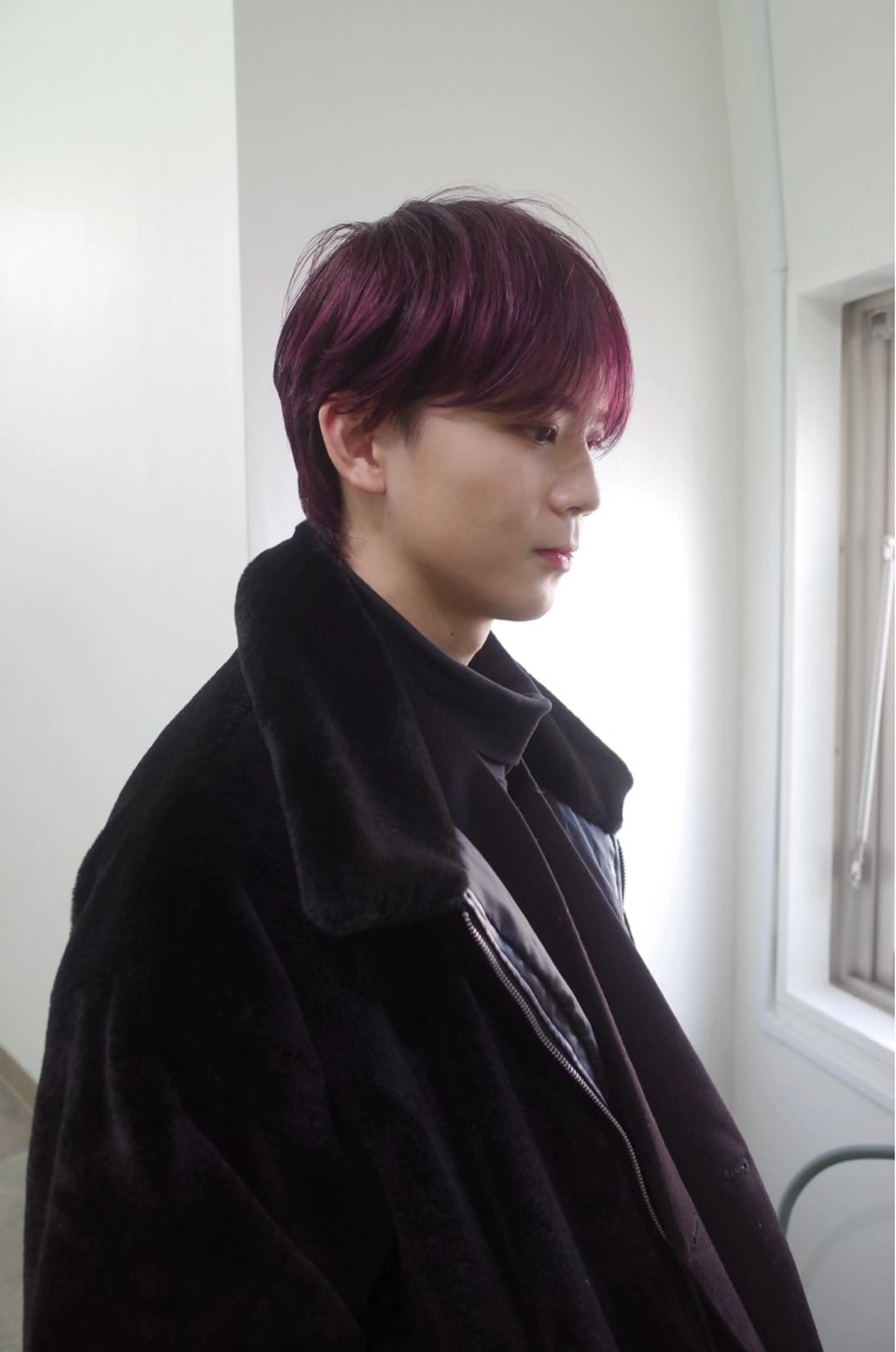 カラー メンズ レッドカラー ヘアカラー トリートメント Momoka🪷 /ハイトーンのヘアスタイル