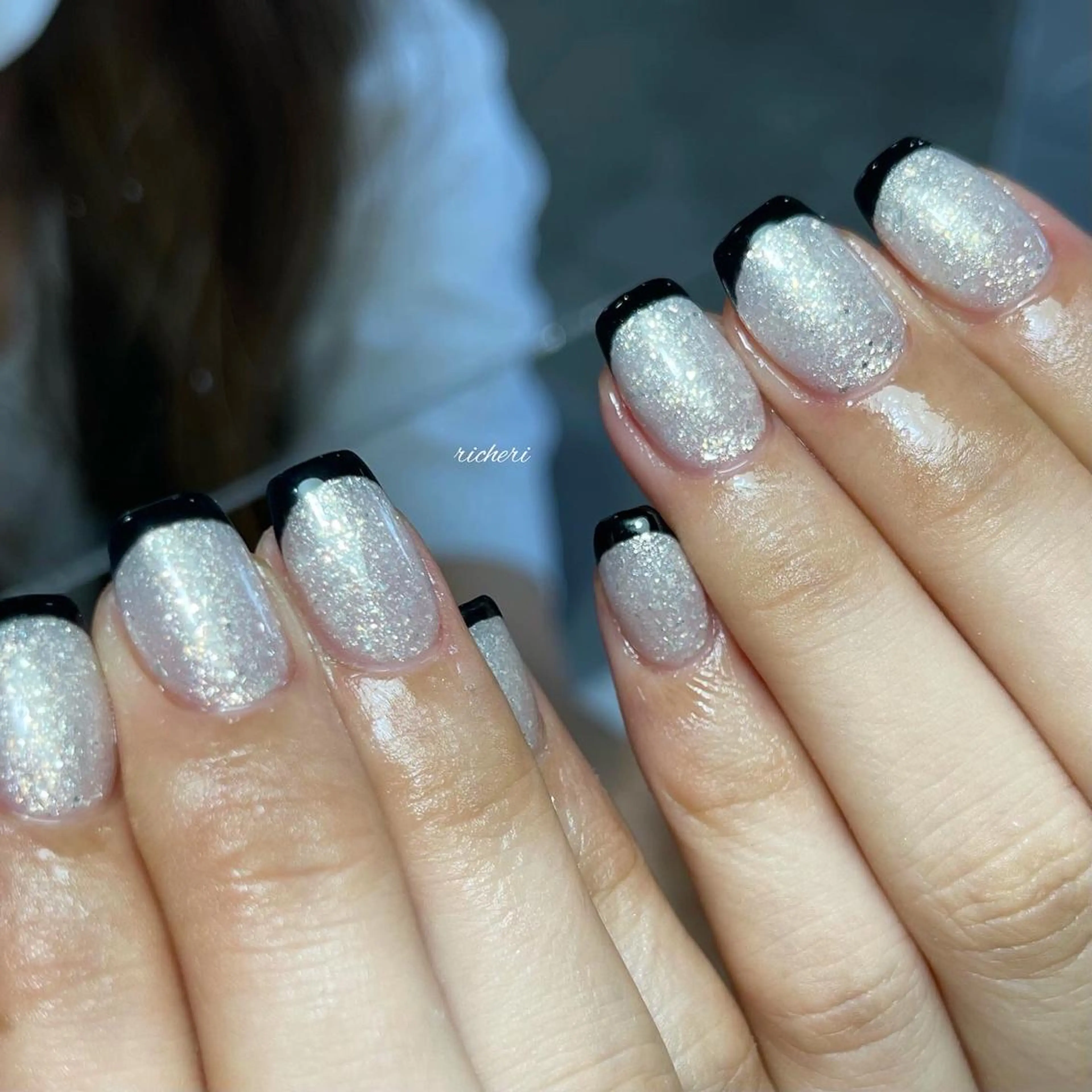 ミディアム ネイル 韓国風ヘア アートネイル フットネイル フレンチネイル ジェルネイル richeri beautyのエステ・リラクイメージ