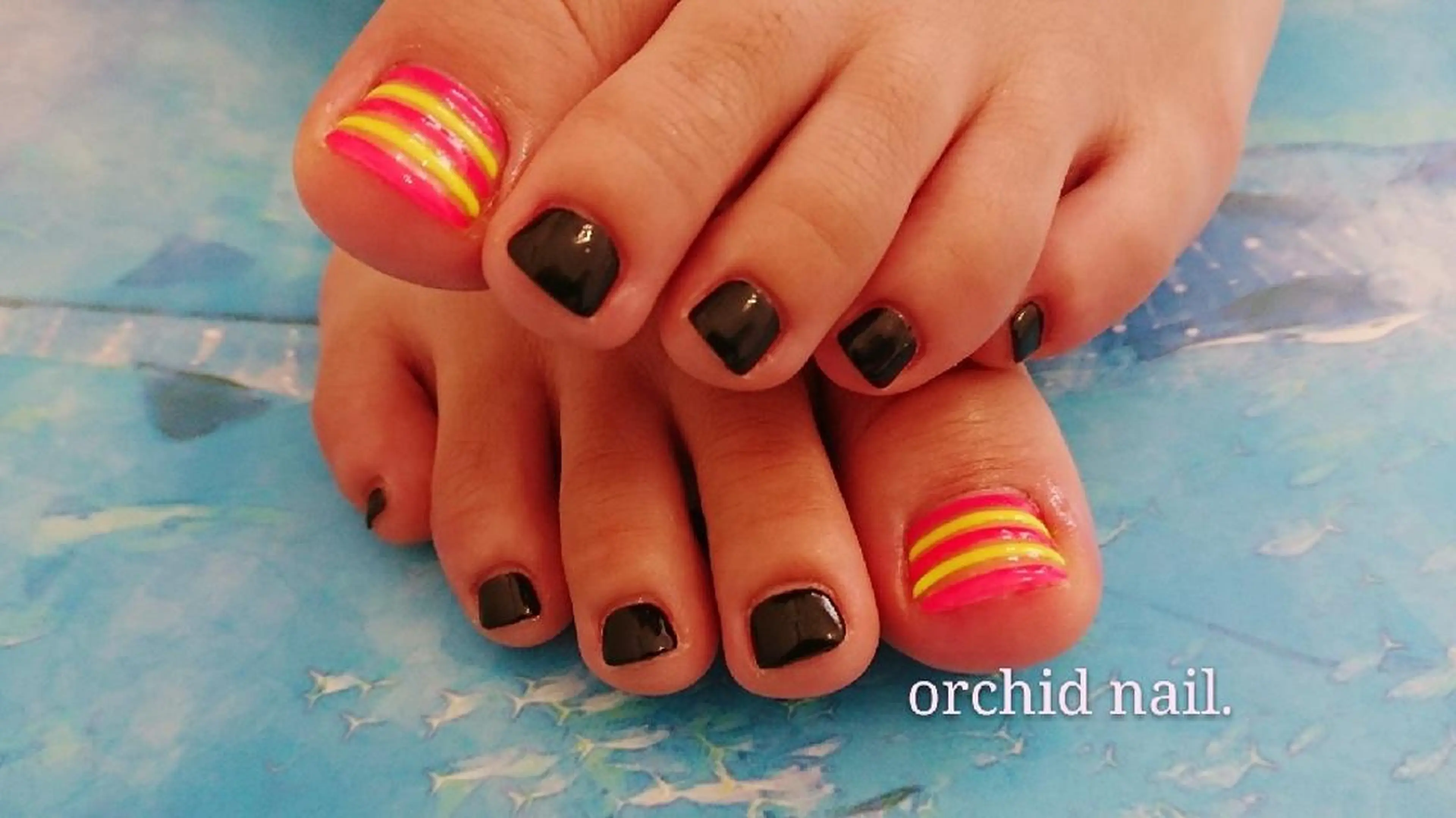 ネイル フットネイル orchid ♡オーキッドのネイルデザイン