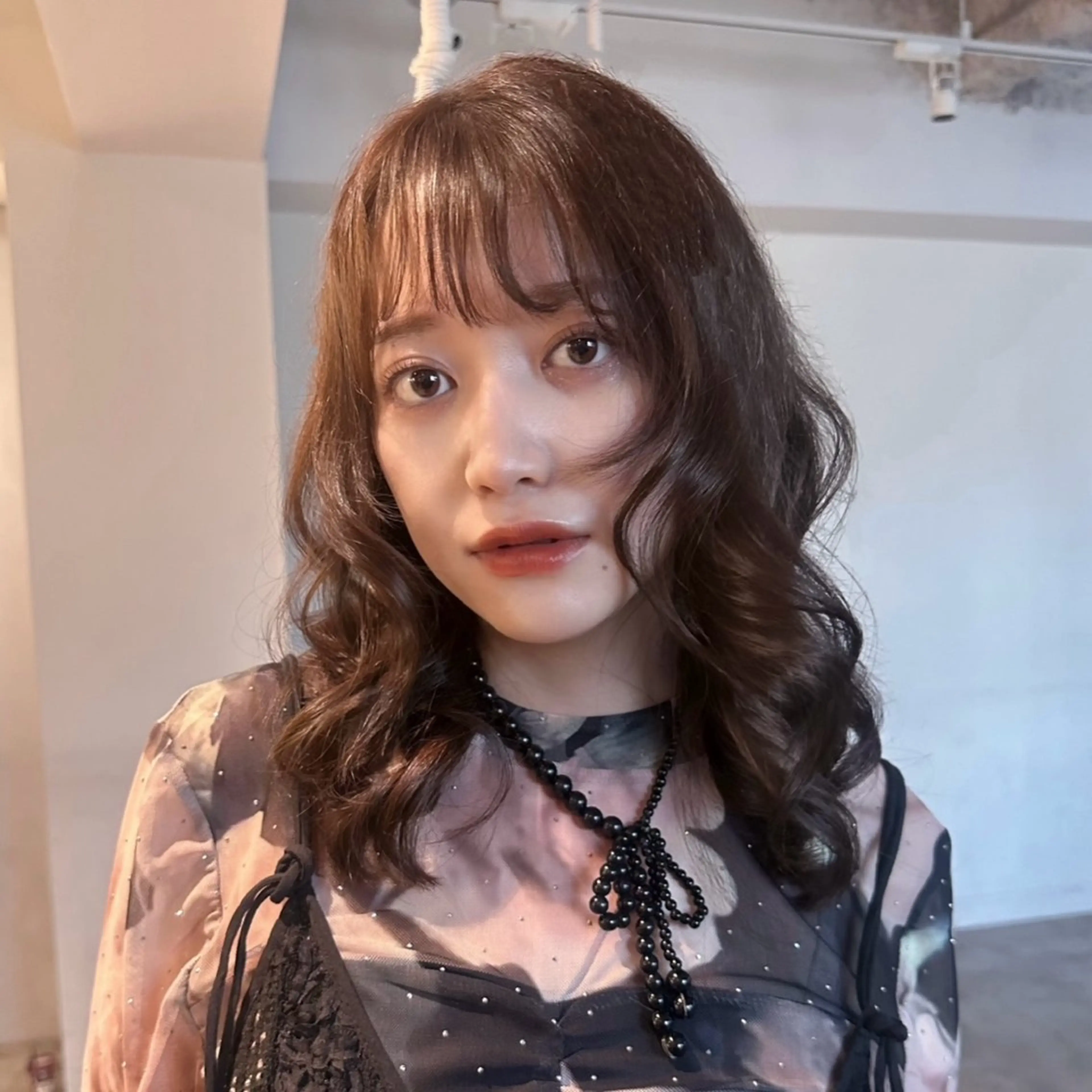 ミディアム 顔周りカット レイヤーカット ALBUM銀座所属・似合わせカット/ 🌛Mizukiのヘアスタイル