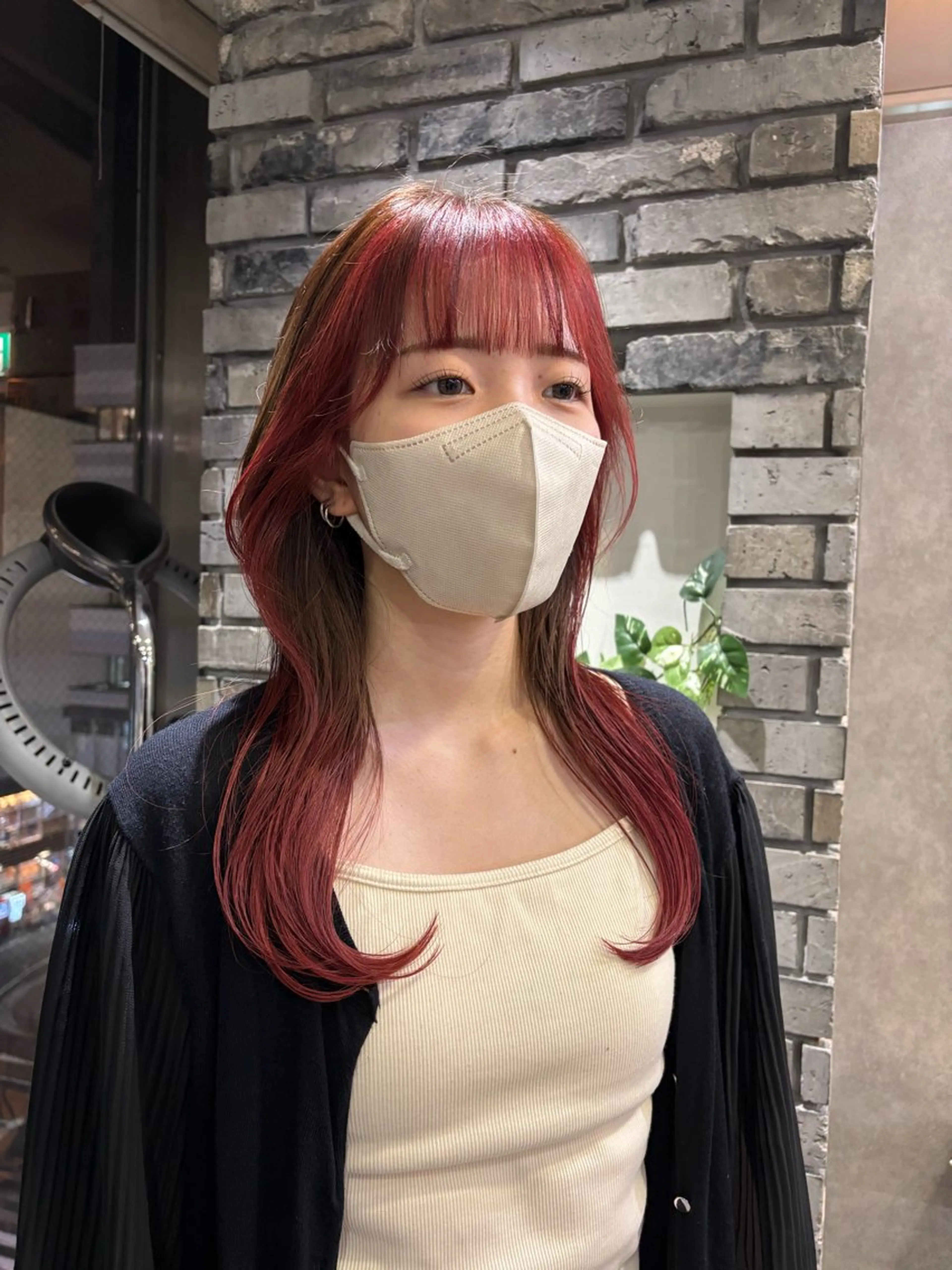 ロング カラー ブリーチ グラデーションカラー インナーカラー 顔周りカット カット ヘアカラー トリートメント _WHITE 天神店 YUMEKA🐻のヘアスタイル