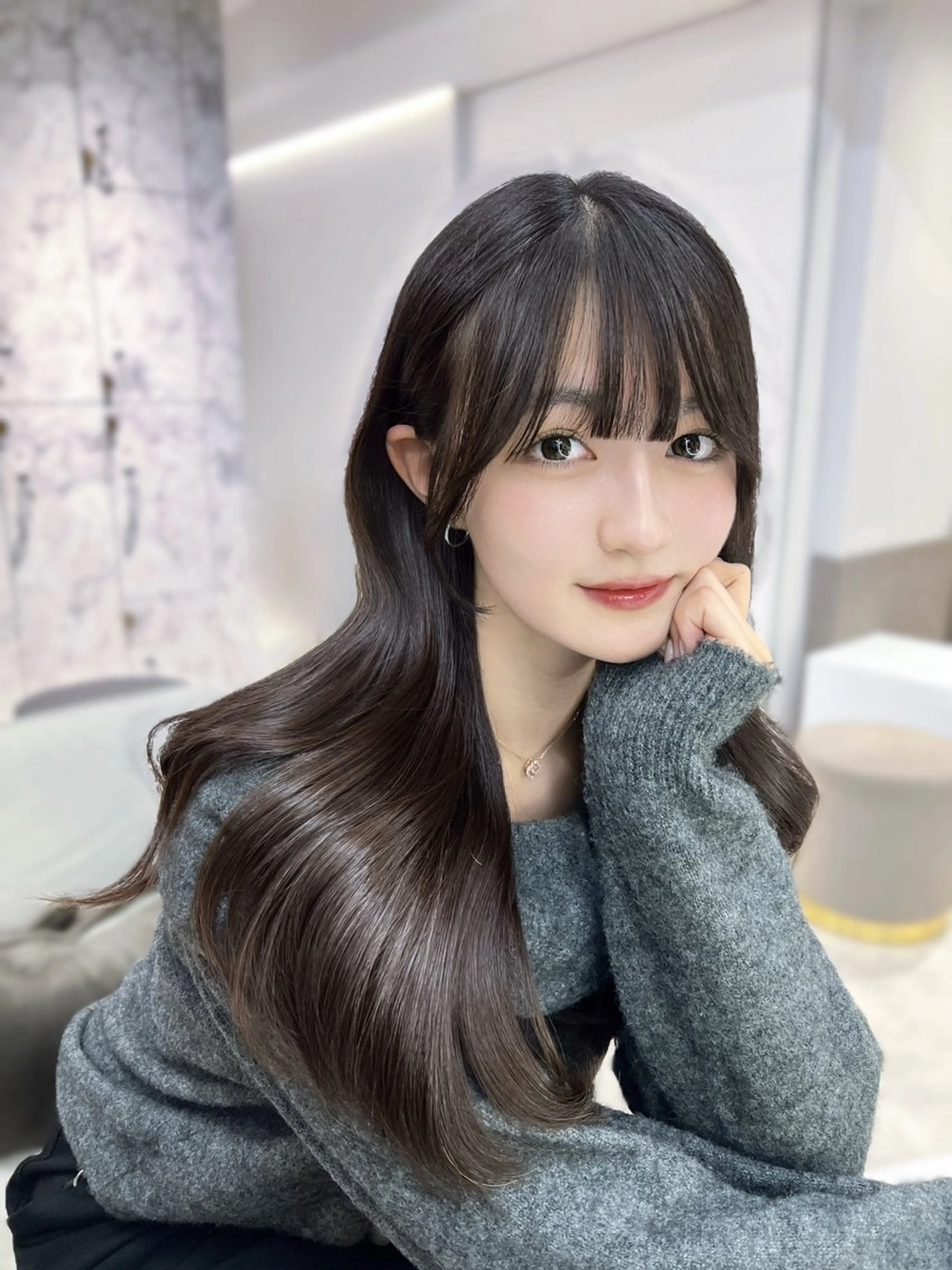 ロング カラー 韓国風ヘア トリートメント 🏅韓国ヘア/新宿/ レイヤー/KSukeのヘアスタイル