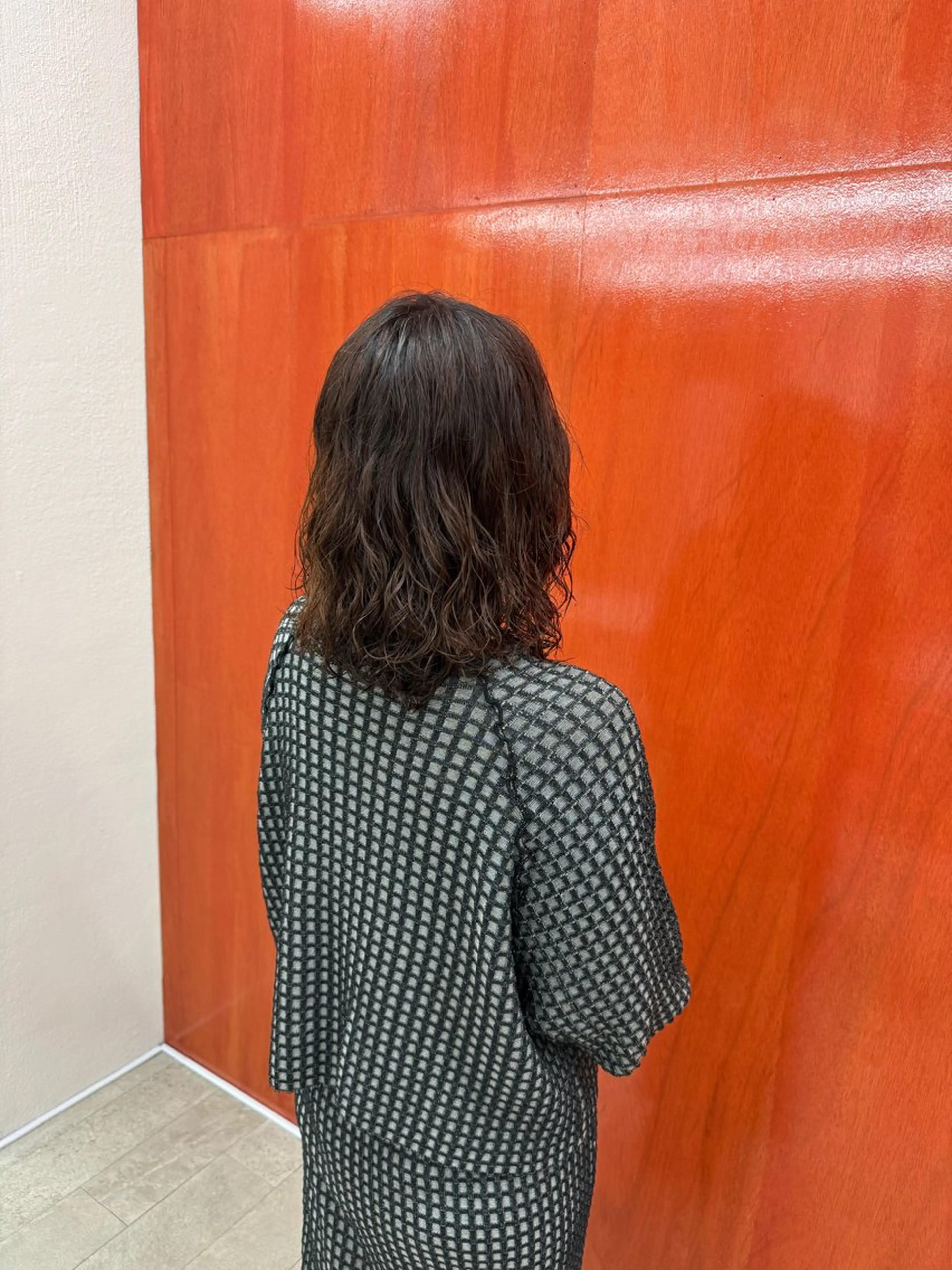 ミディアム パーマ カット パーマ MAHAE 廣瀬のヘアスタイル