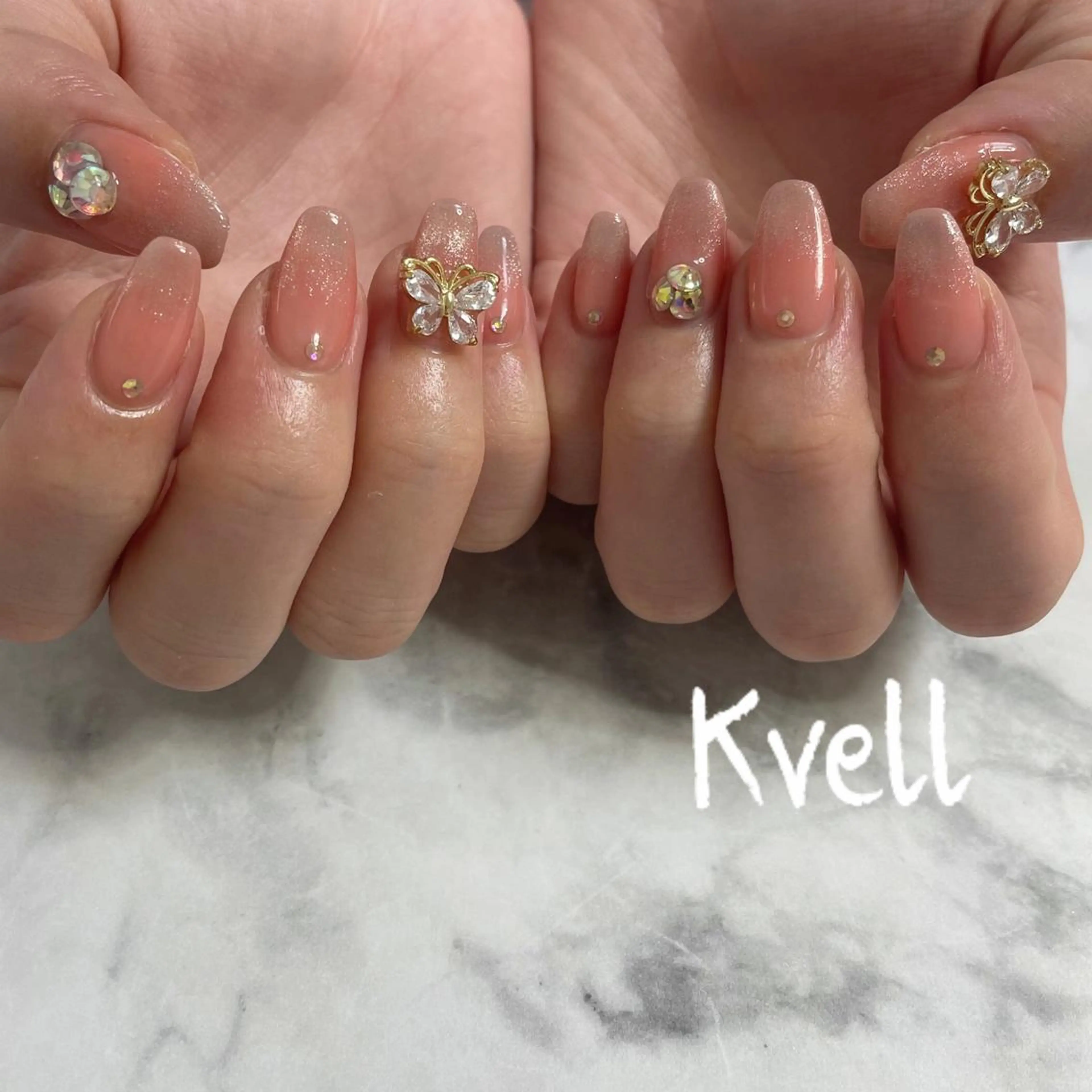 ネイル アートネイル ハンドネイル nailsalon Kvellのネイルデザイン