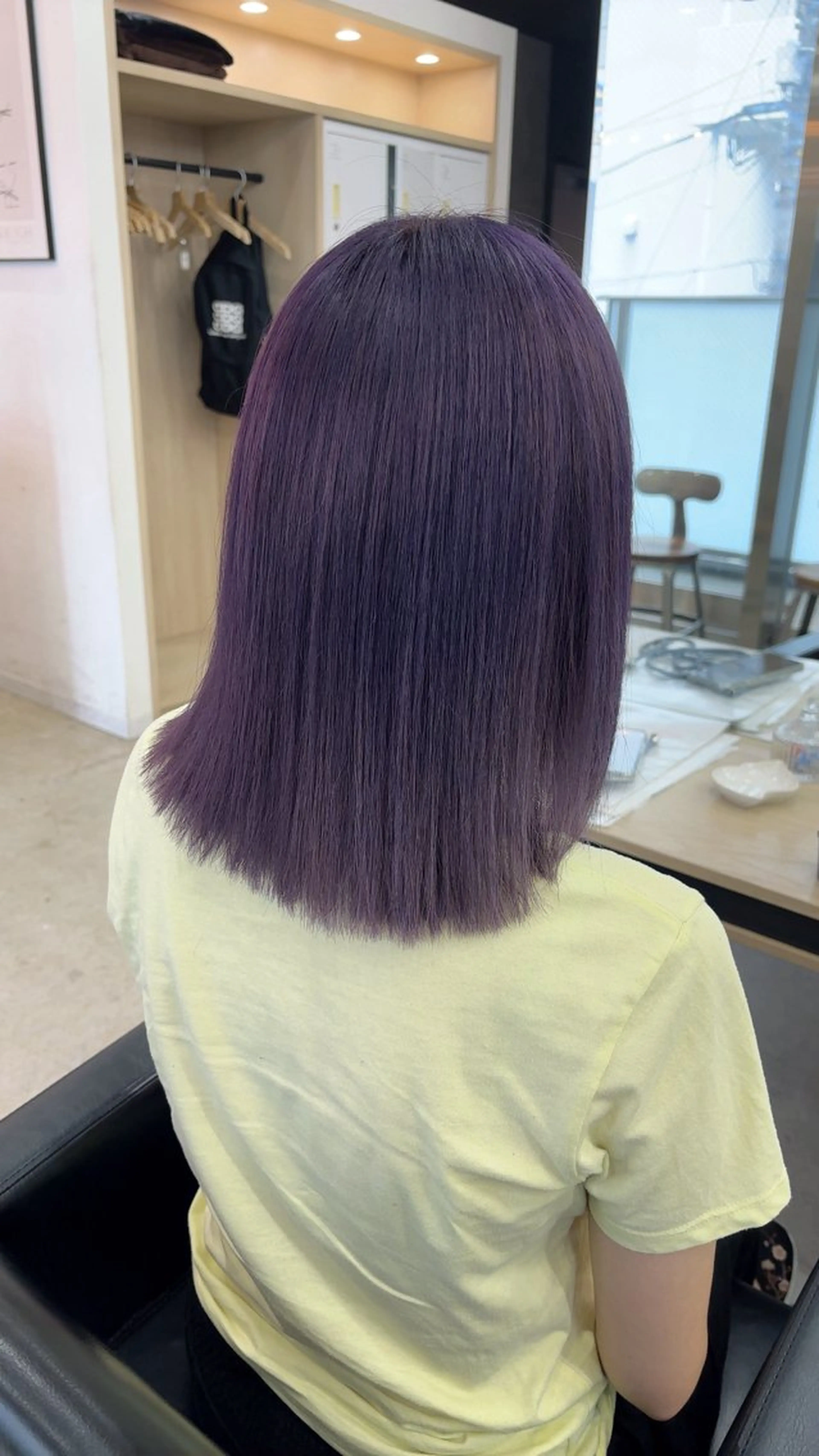 ミディアム カラー イルミナカラー ヘアカラー トリートメント 🪽髪質改善矯正 🤍MIU🤍のヘアスタイル