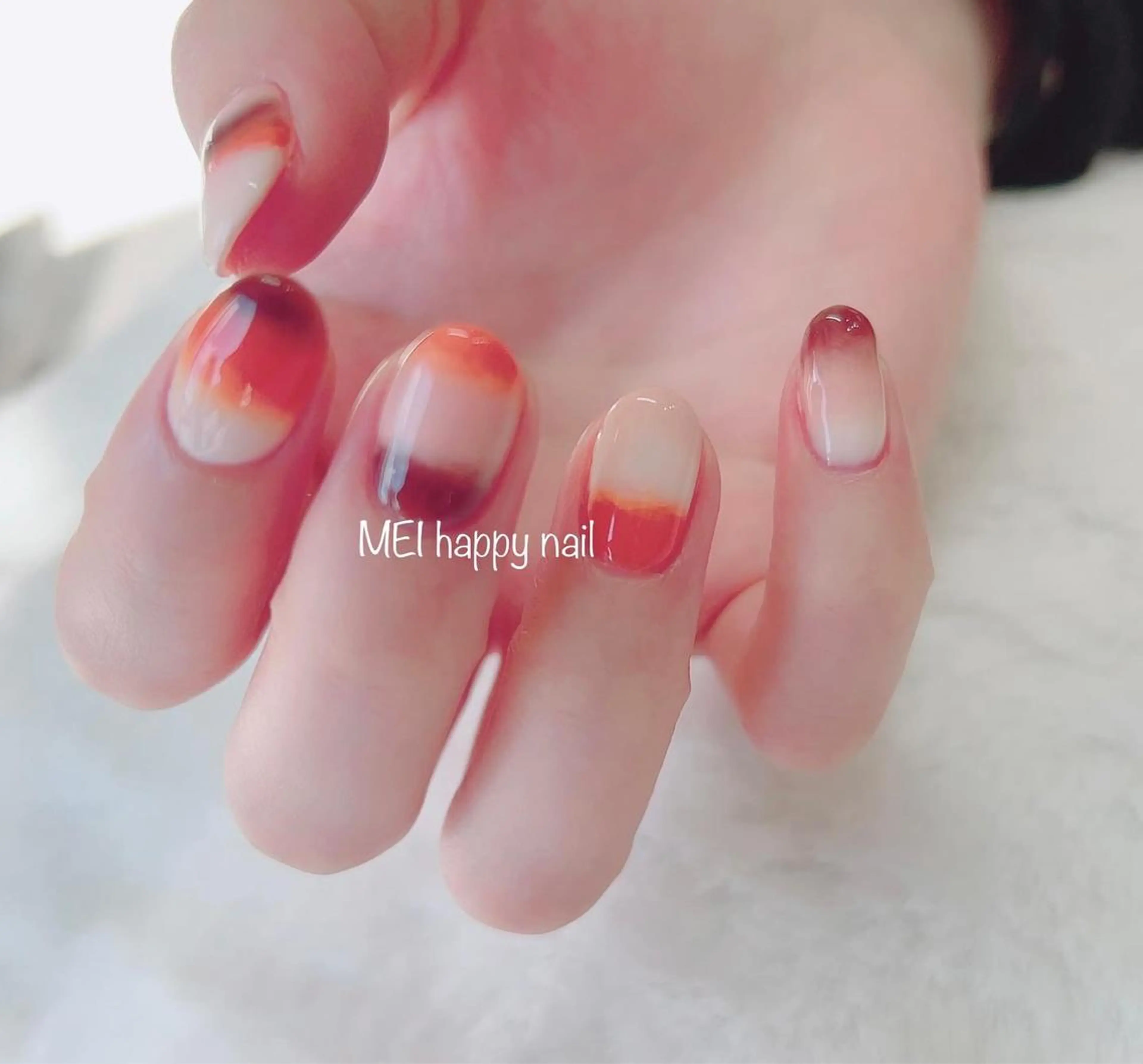 ネイル 北浦和 自爪育成ケアのネイルデザイン