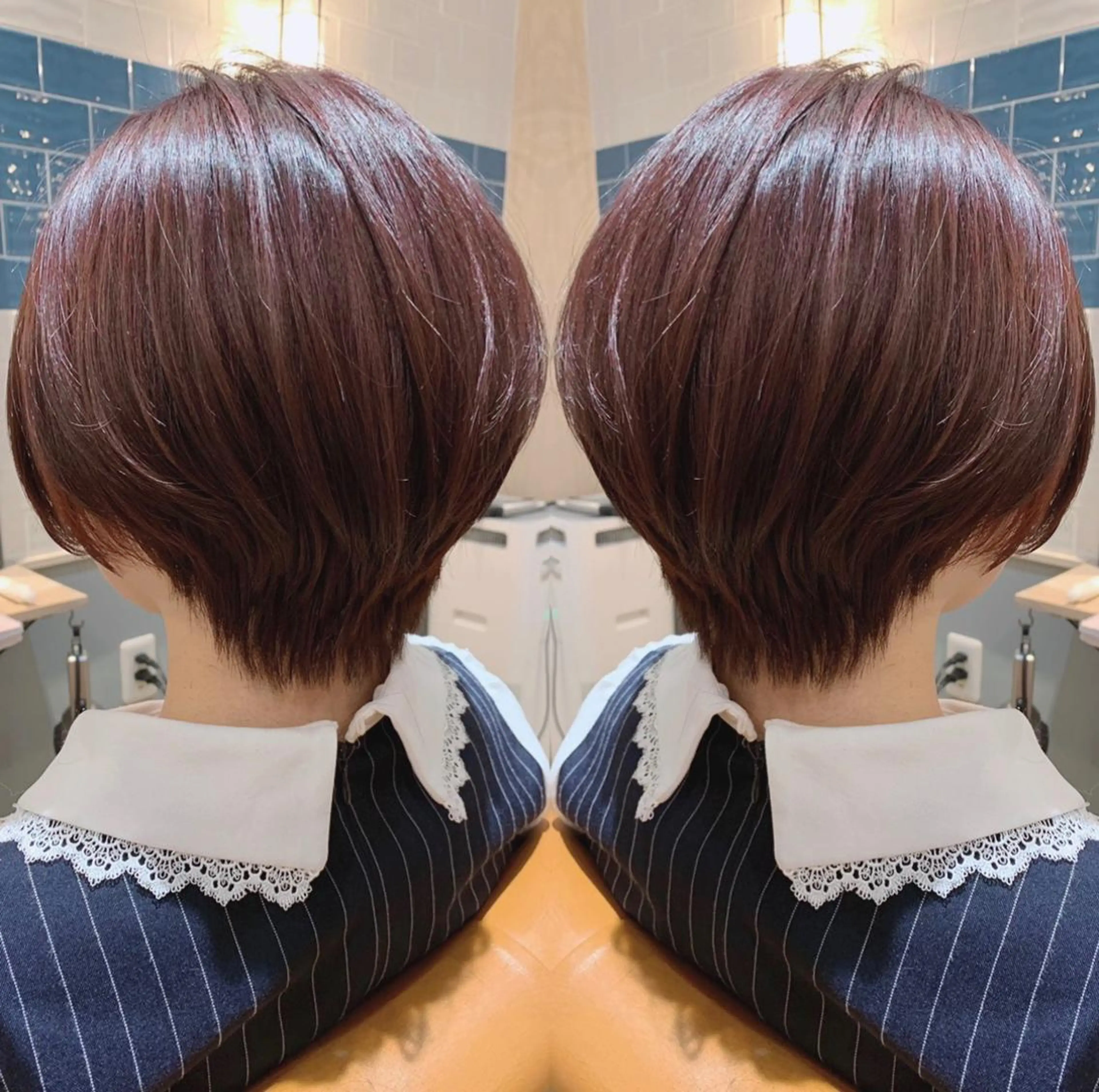 ショート カラー イルミナカラー ショートヘア 髪質改善特化 ミサワコウキのヘアスタイル