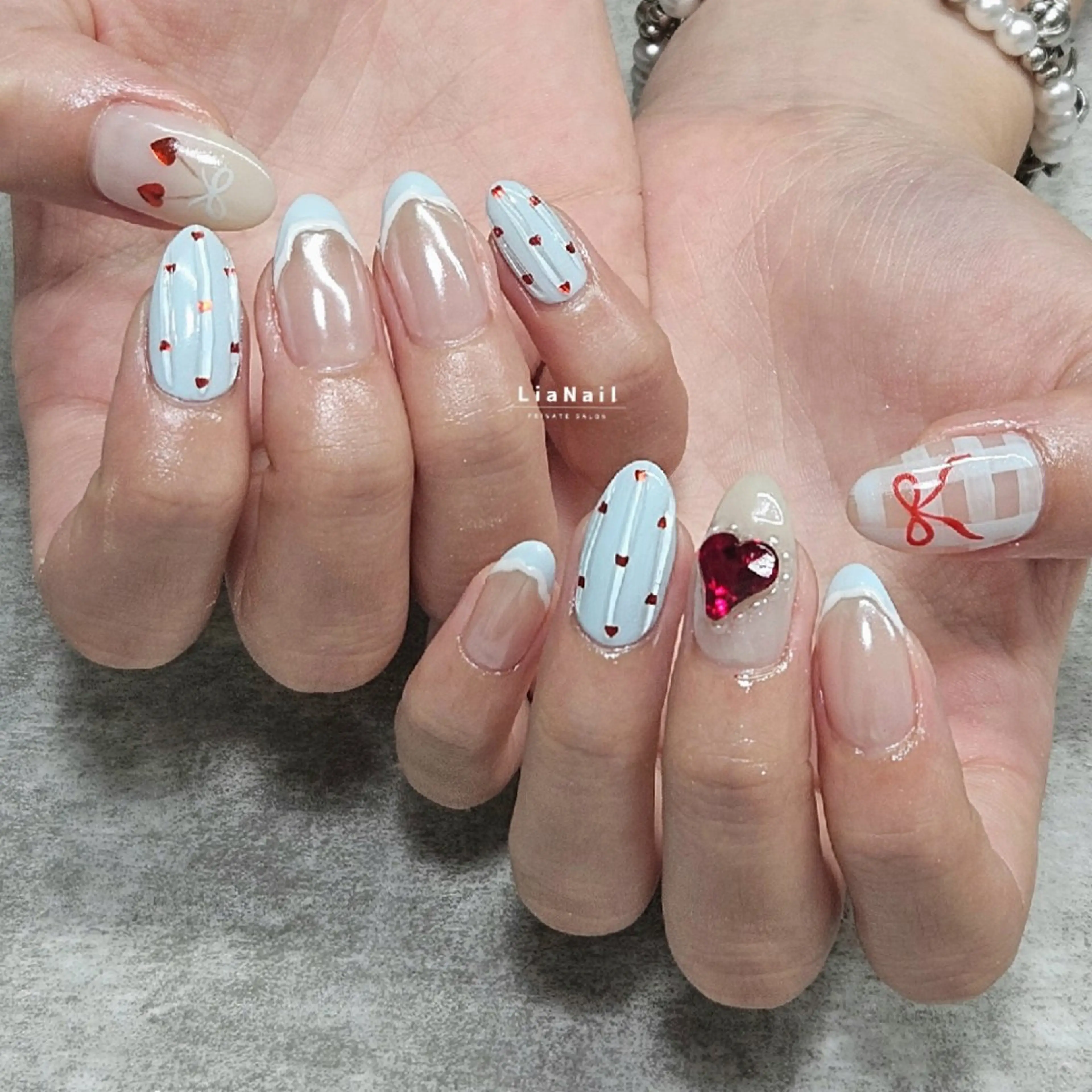 ネイル 持ち込み ハンドネイル Lia Nailのネイルデザイン