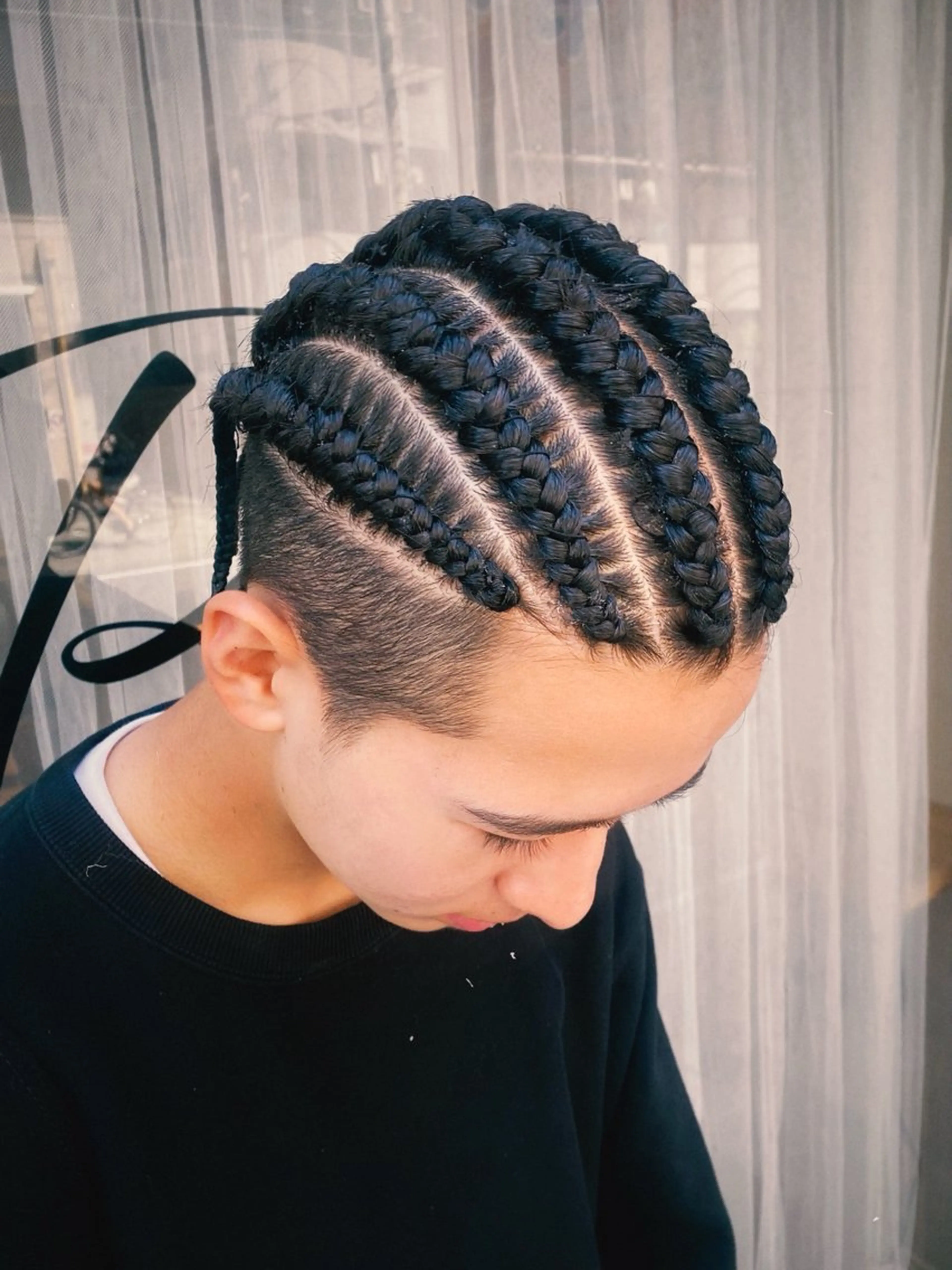 セミロング ヘアアレンジ メンズ エクステ RINA/ Jr.スタイリストのヘアスタイル