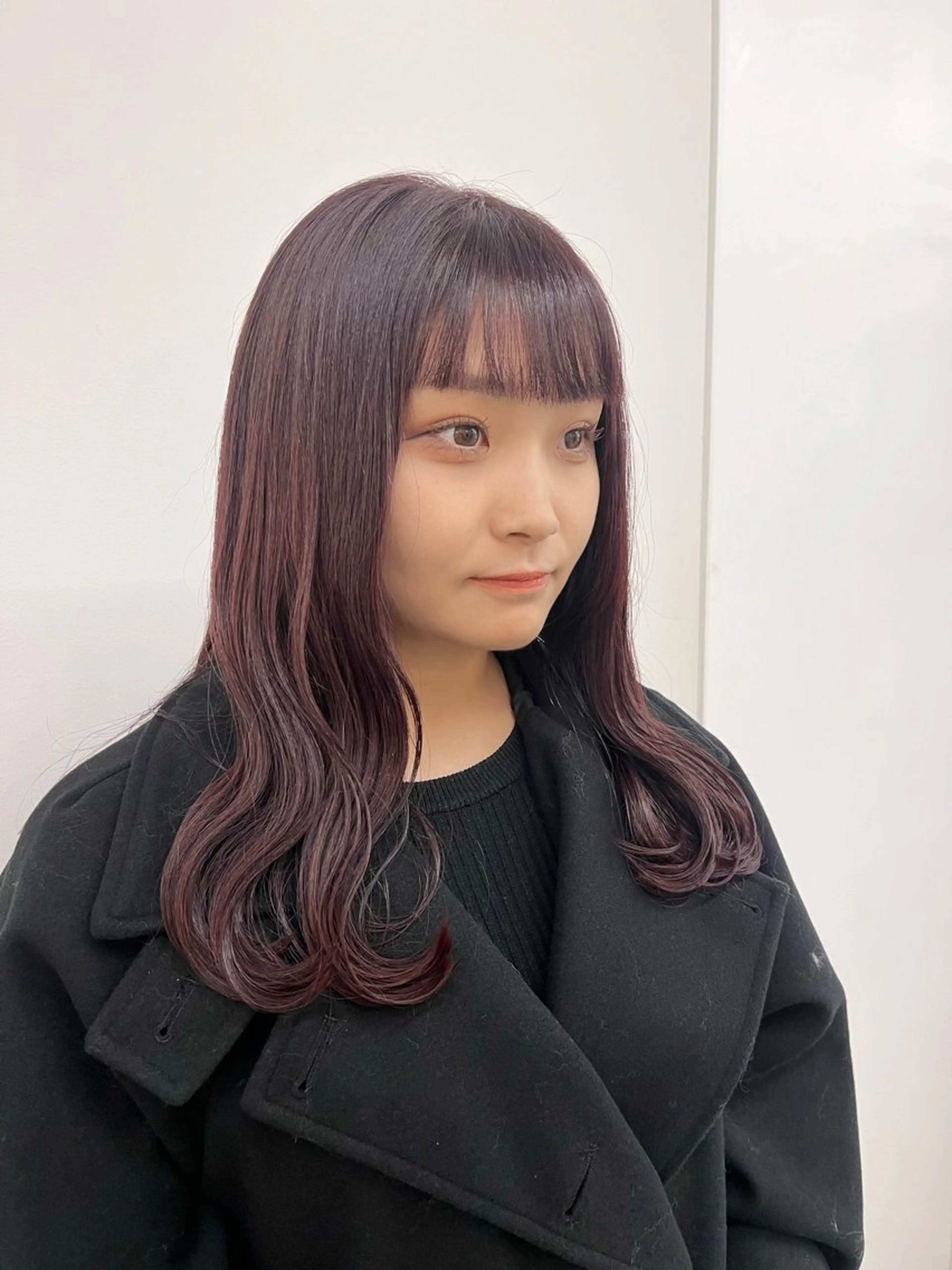 ロング カラー レッドカラー 暖色カラー／ ヘアセット🌛櫻井舞のヘアスタイル