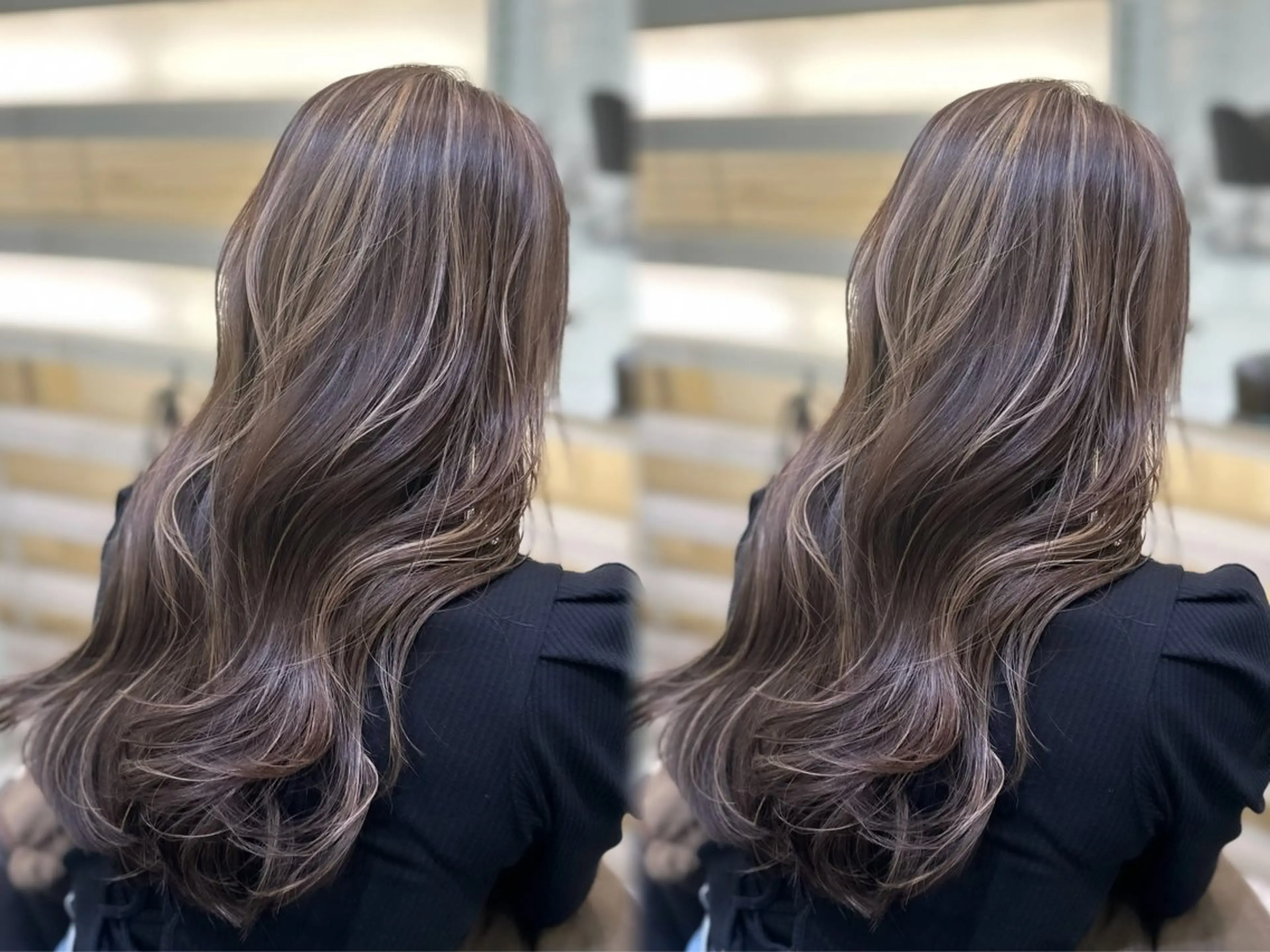 ロング カラー ヘアカラー 🤍ハイライト/ レイヤー/銀座🤍のヘアスタイル