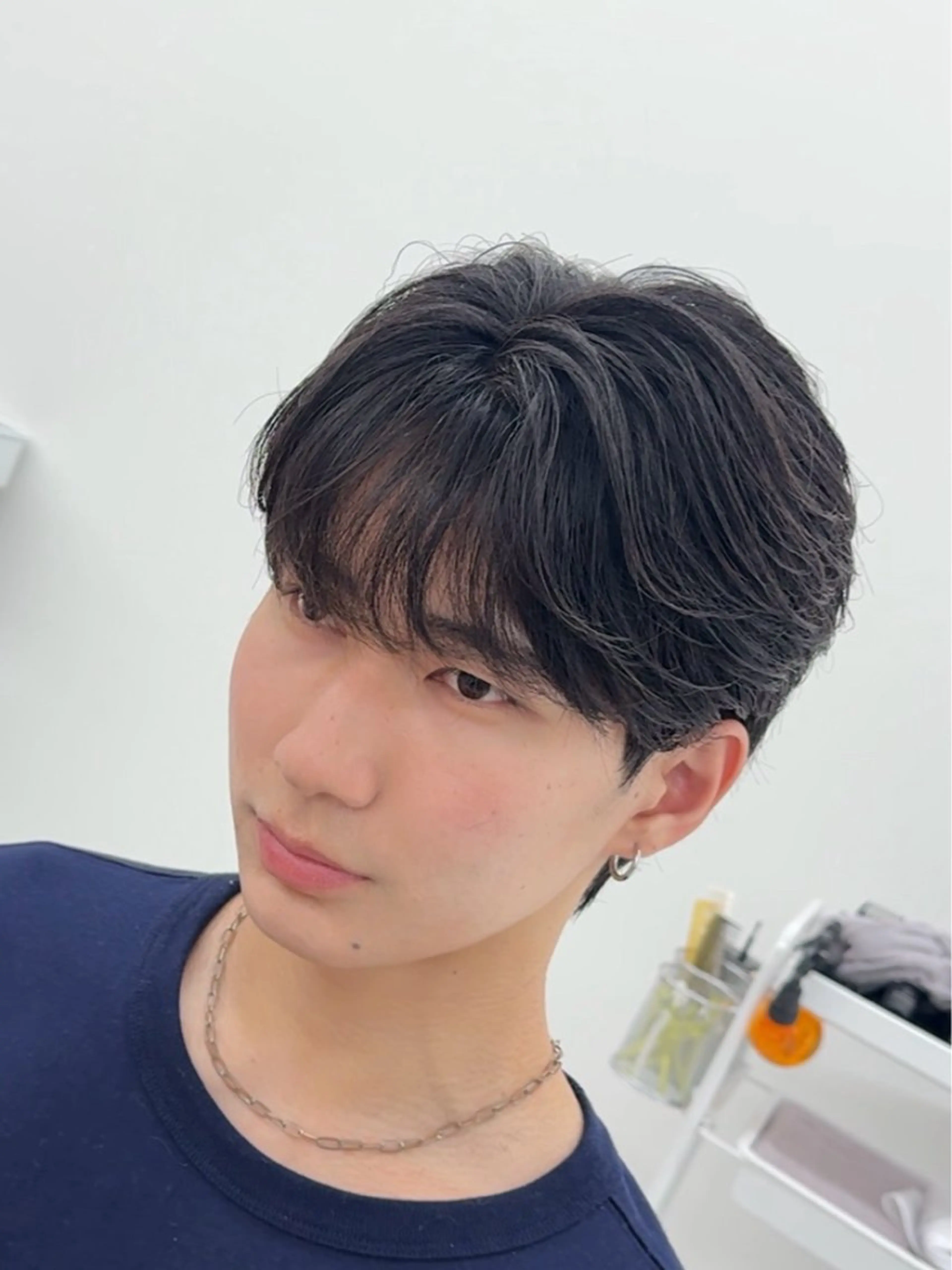 メンズ マッシュ シースルーマッシュ カット 🐑メンズパーマ🐑 秋山深【メンズ限定】のヘアスタイル