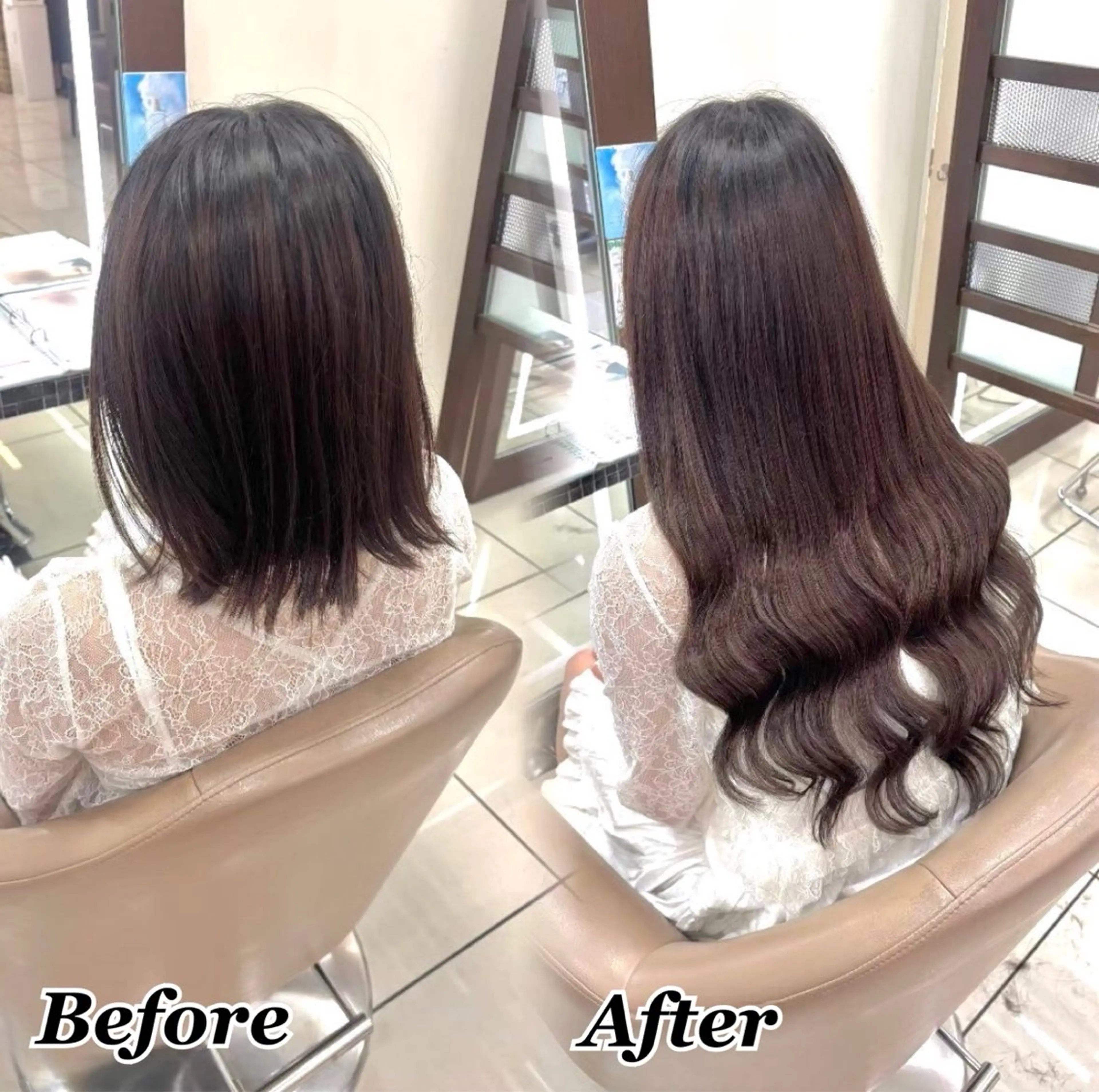 エクステ ヘアメ🎀推しカラー 🥣横浜/しほ🧸のヘアスタイル