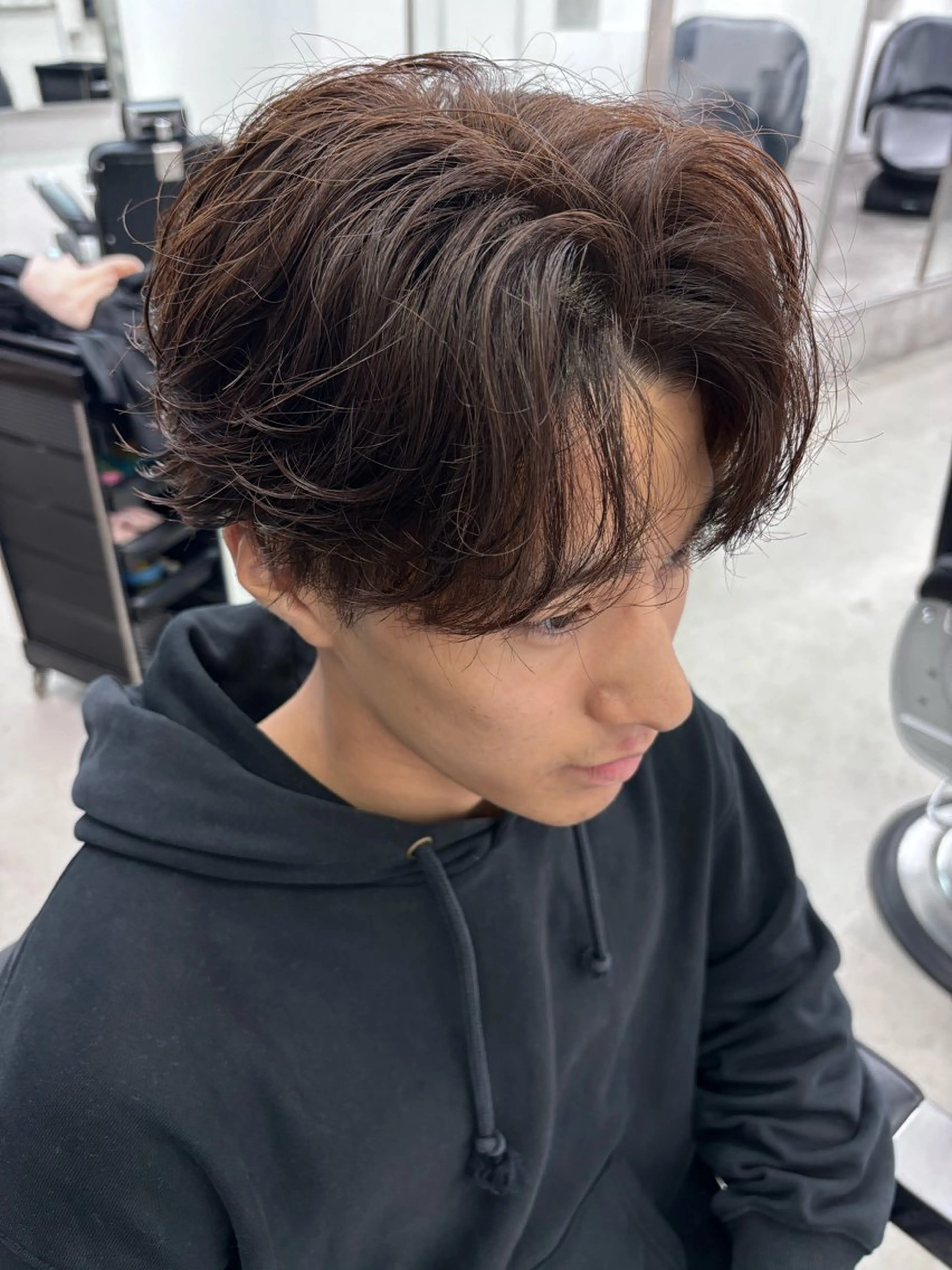 カラー パーマ メンズ カット ヘアカラー パーマ 土岐 仁/メンズ専門 パーマ特化美容師🔥のヘアスタイル