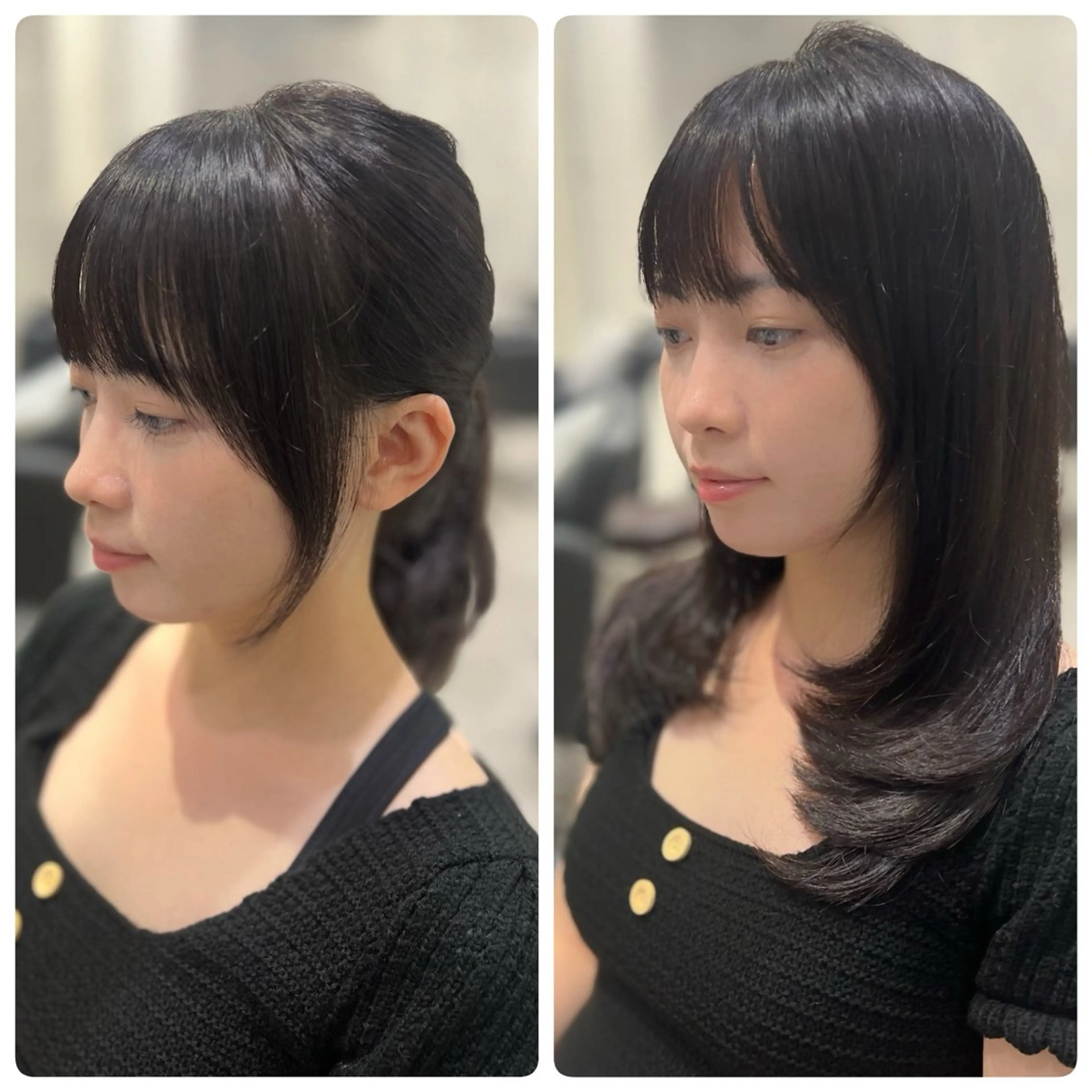 💎超お得💎カット+ケアカラー+超音波クイックトリートメント¥7900【髪質改善】【韓国】【グレージュ】の写真