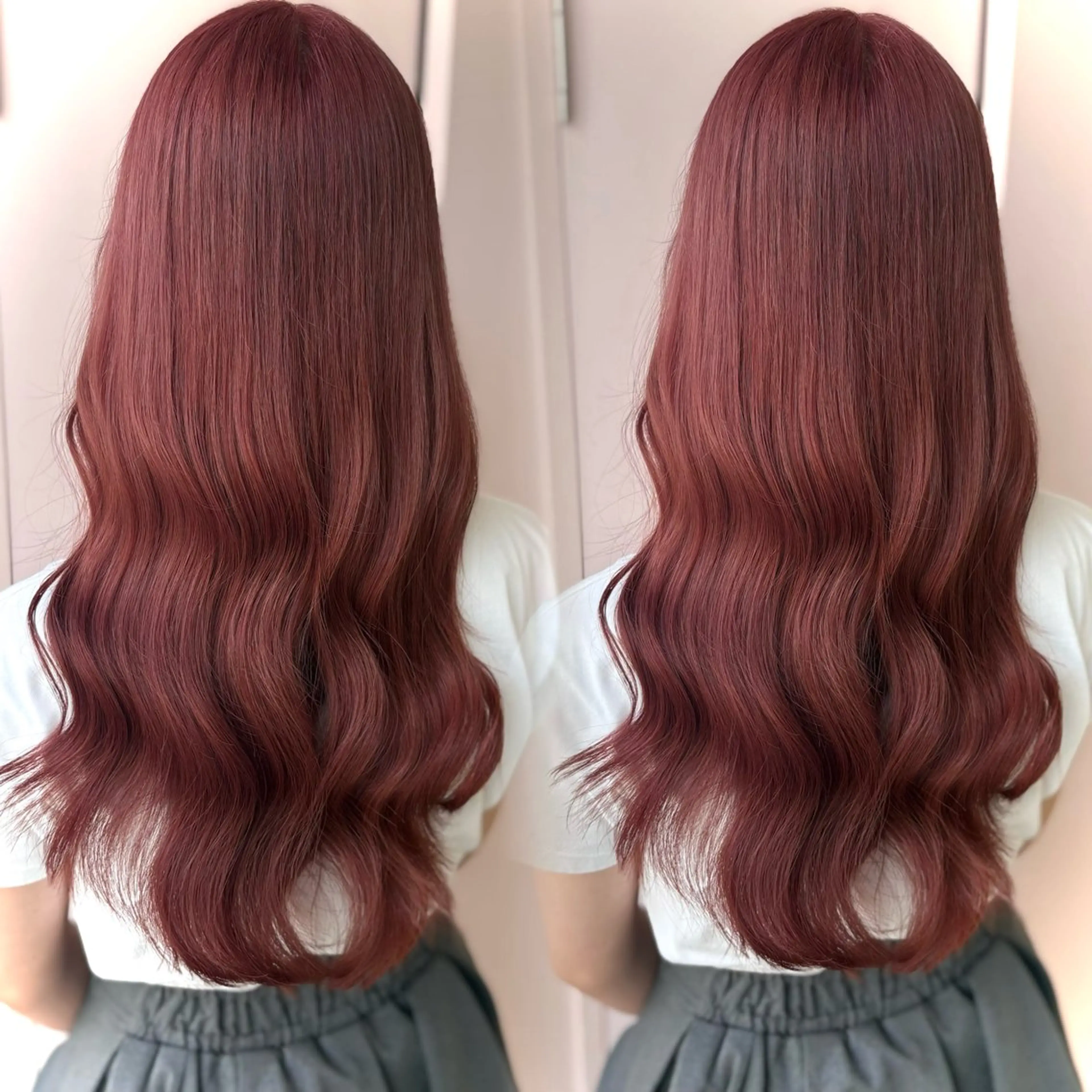 【🧴ケアブリーチ🫧】ダメージレスダブルカラー🥣+2stepTR付き❤︎#暖色カラー #透明感カラーの写真