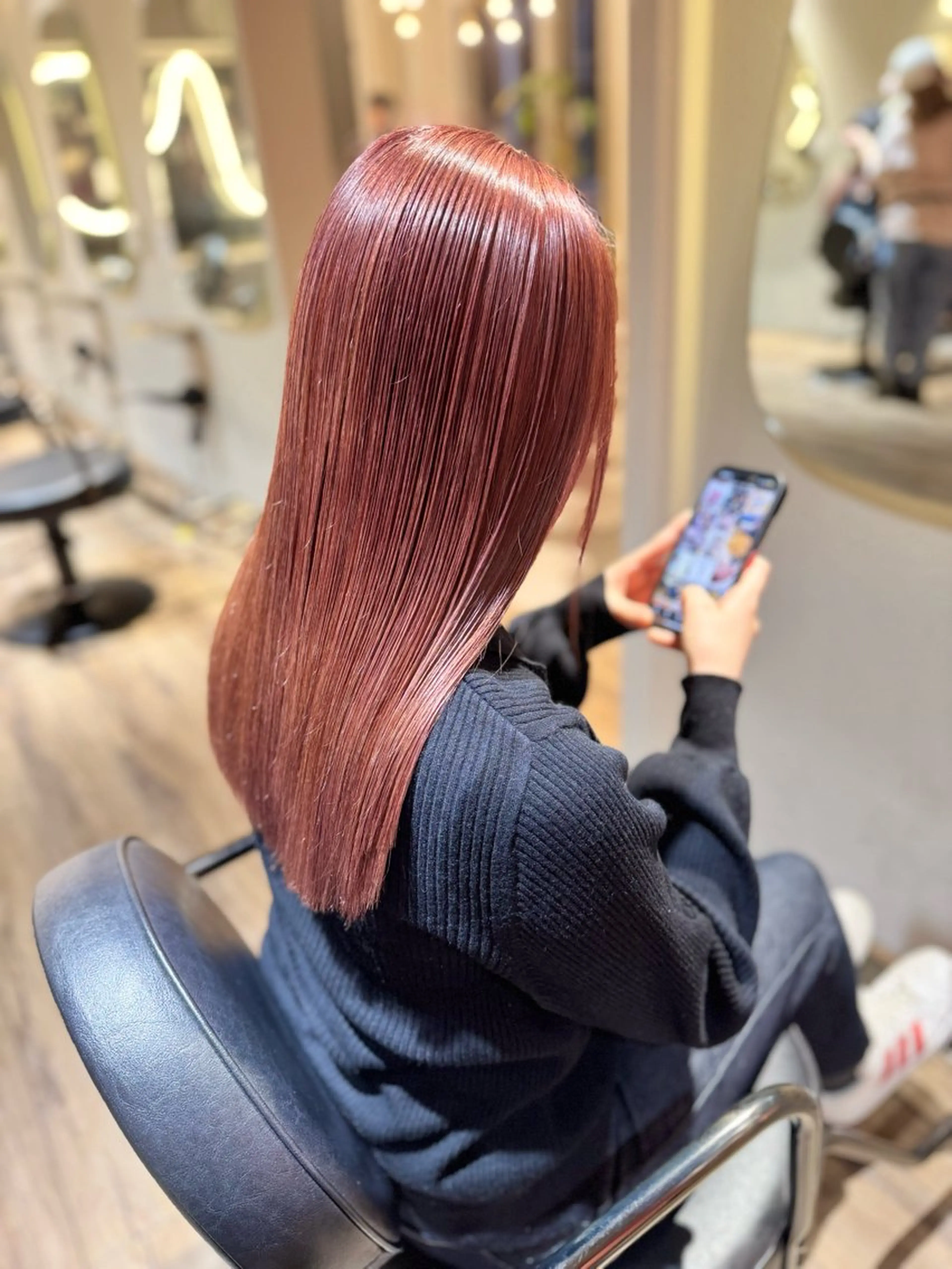 セミロング ヘアカラー 【天満1艶髪】潤艶/ 髪質改善🌹釣本竜哉のヘアスタイル