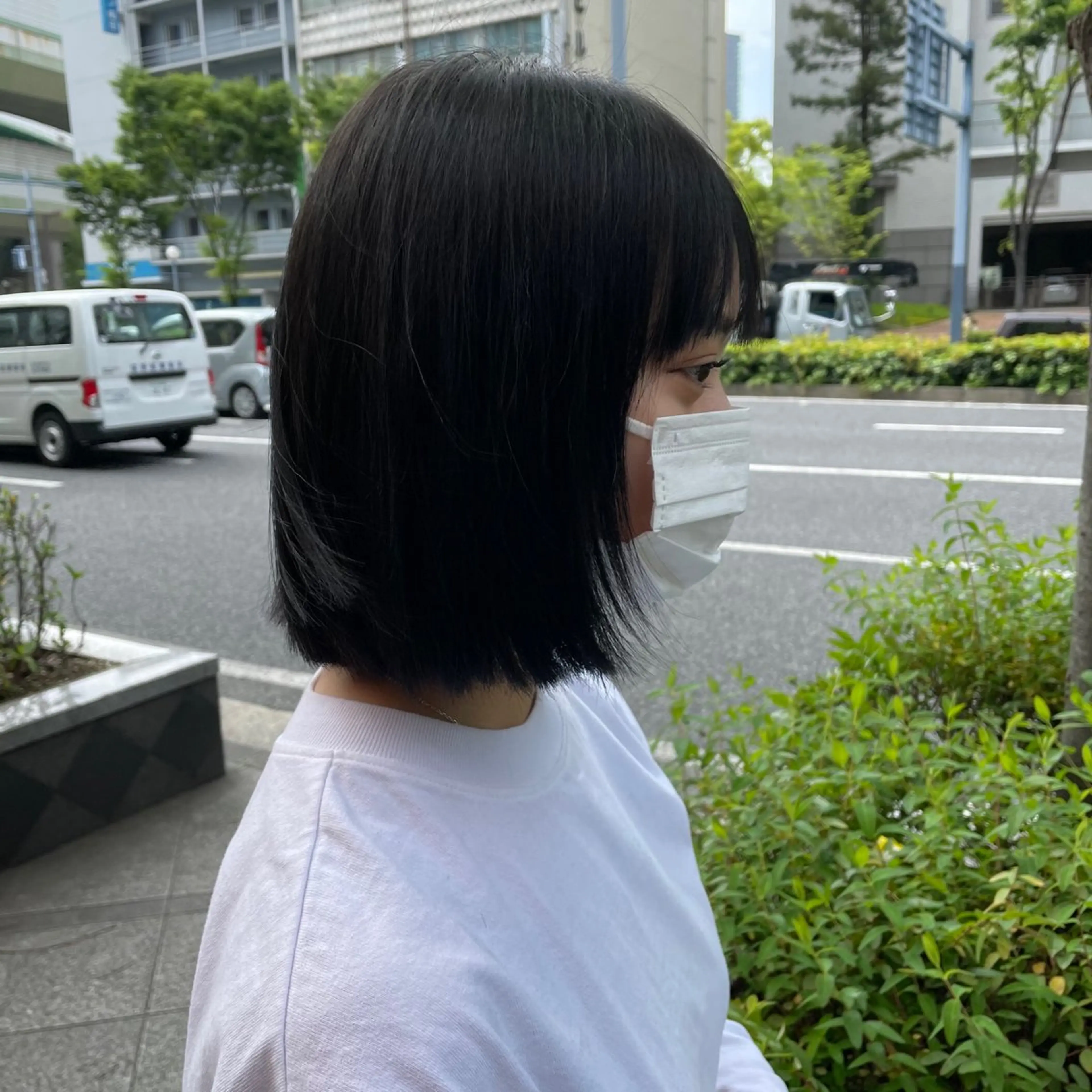 ミディアム カット ヘアカラー トリートメント 赤み無し柔らかカラー 【梅田】madokaのヘアスタイル