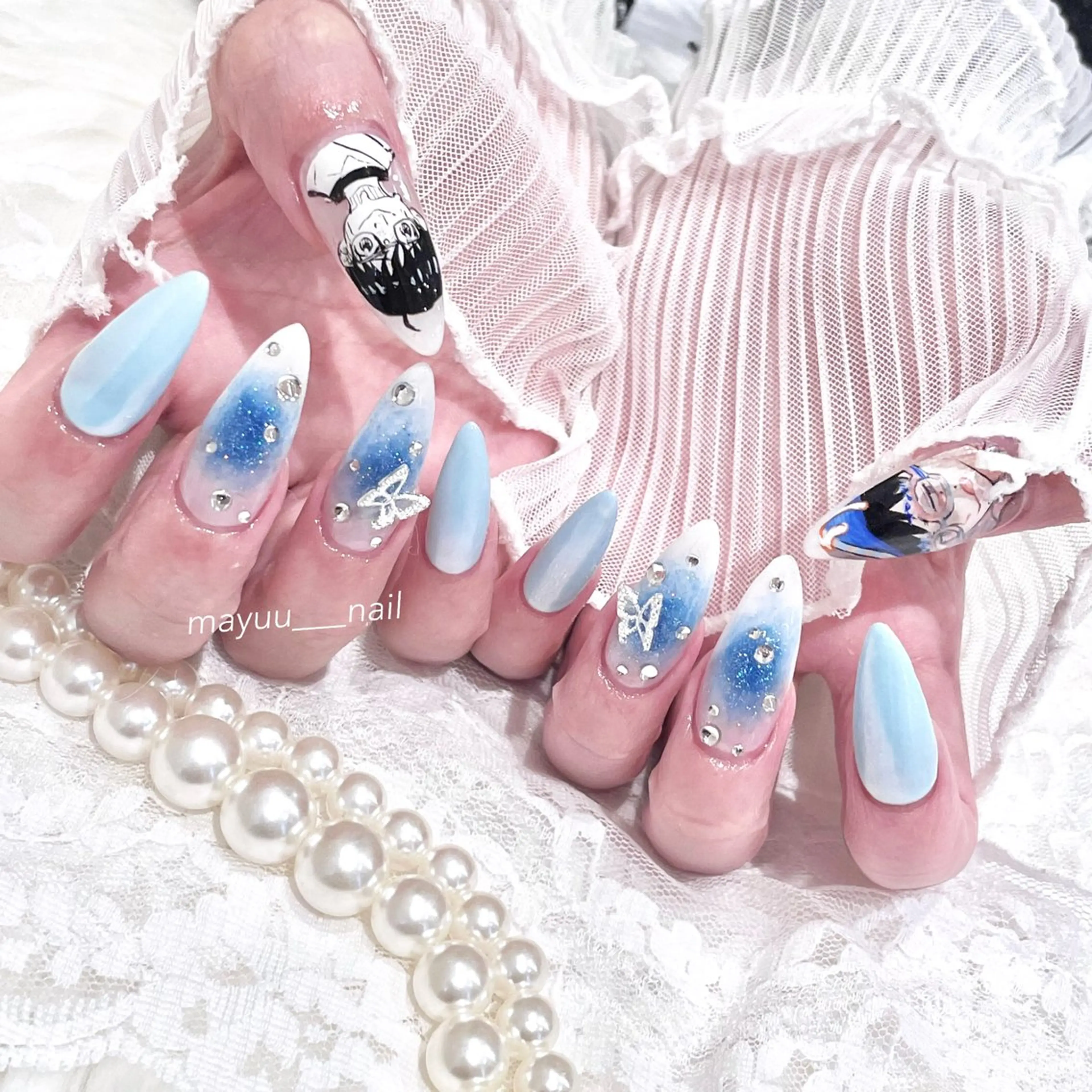 ネイル 🎀 Mayu 🎀痛ネイルのネイルデザイン