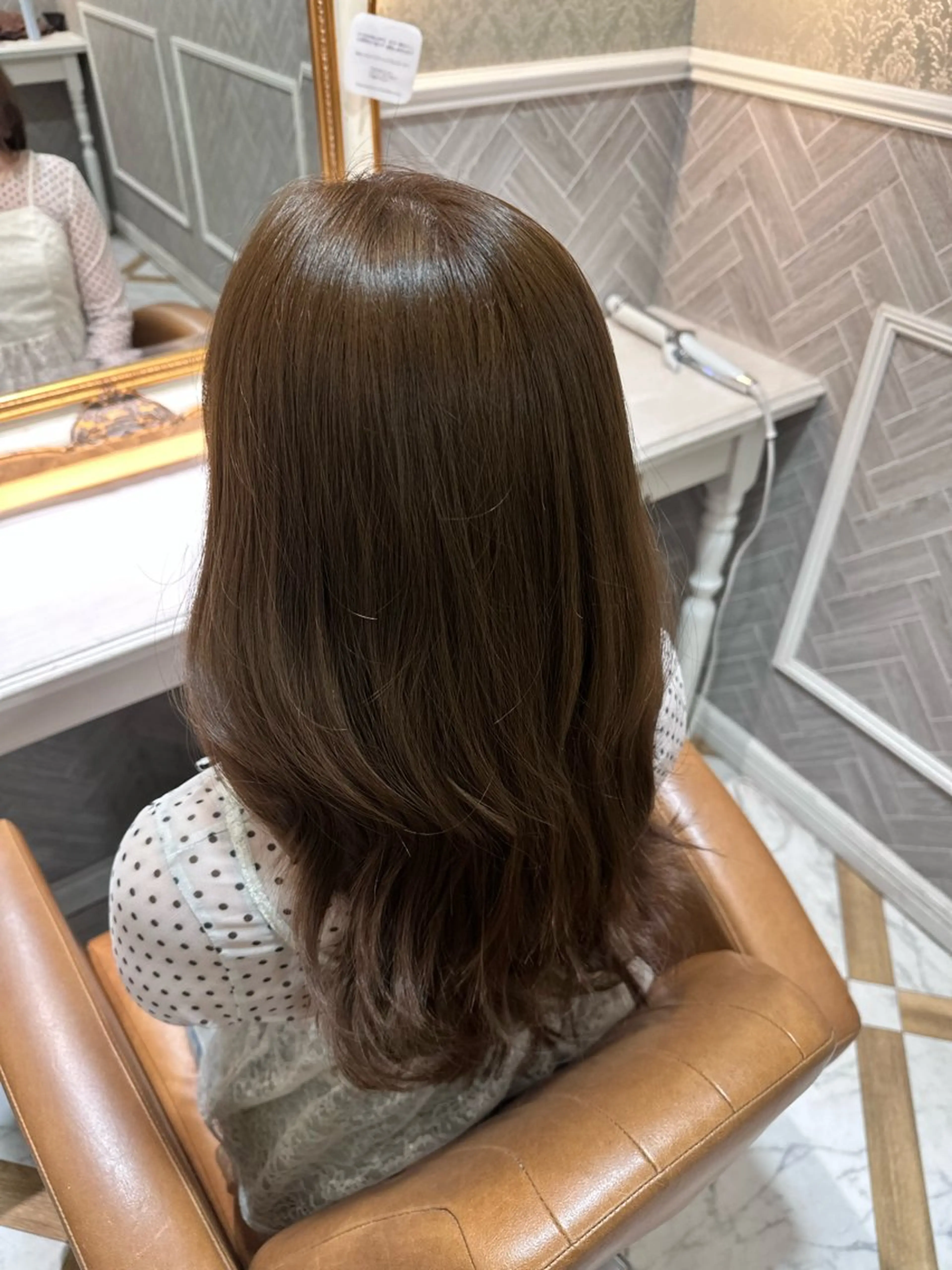 ロング ヘアカラー トリートメント レイヤー/顔周り /ボブ/銀座/サラのヘアスタイル
