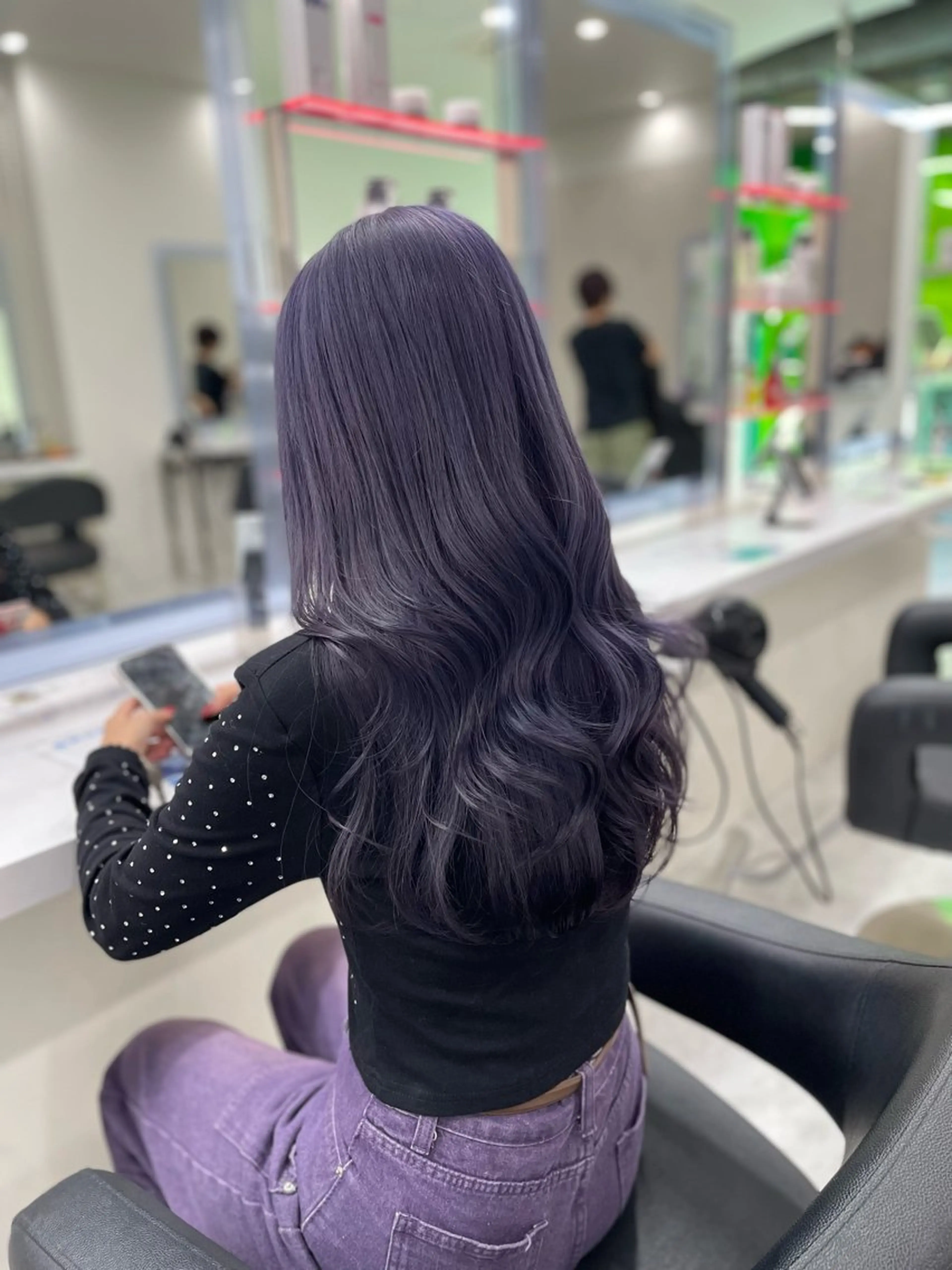 ロング カラー 大人っぽ韓国ヘア 寒色💙yuma💙のヘアスタイル