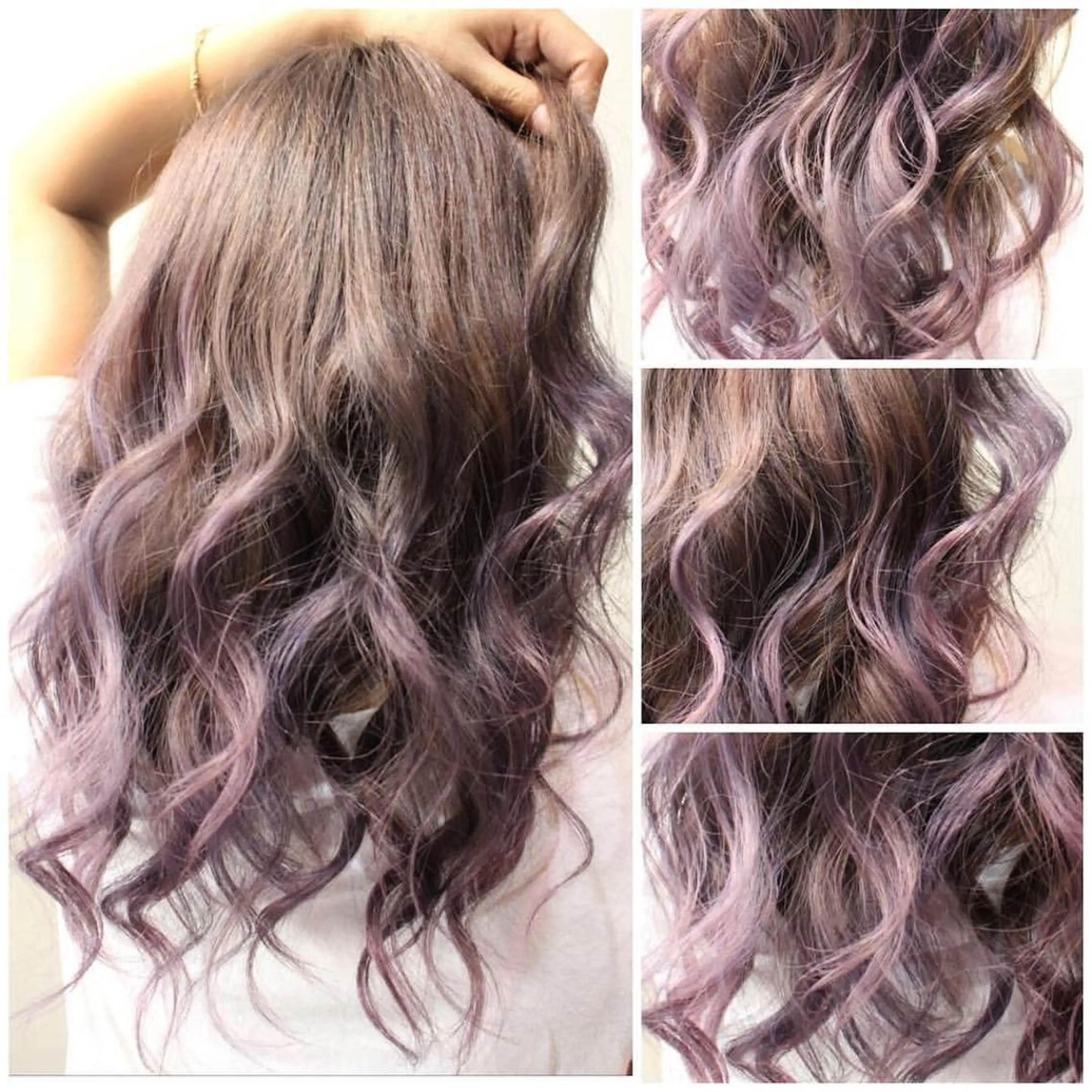 ミディアム カラー ヘアアレンジ ラベンダーカラー ヘアカラー トリートメント Shelltie Fiel (シェルティフィエル)所属・次世代シールエクステ 錦糸町 小泉 朋之のヘアスタイル