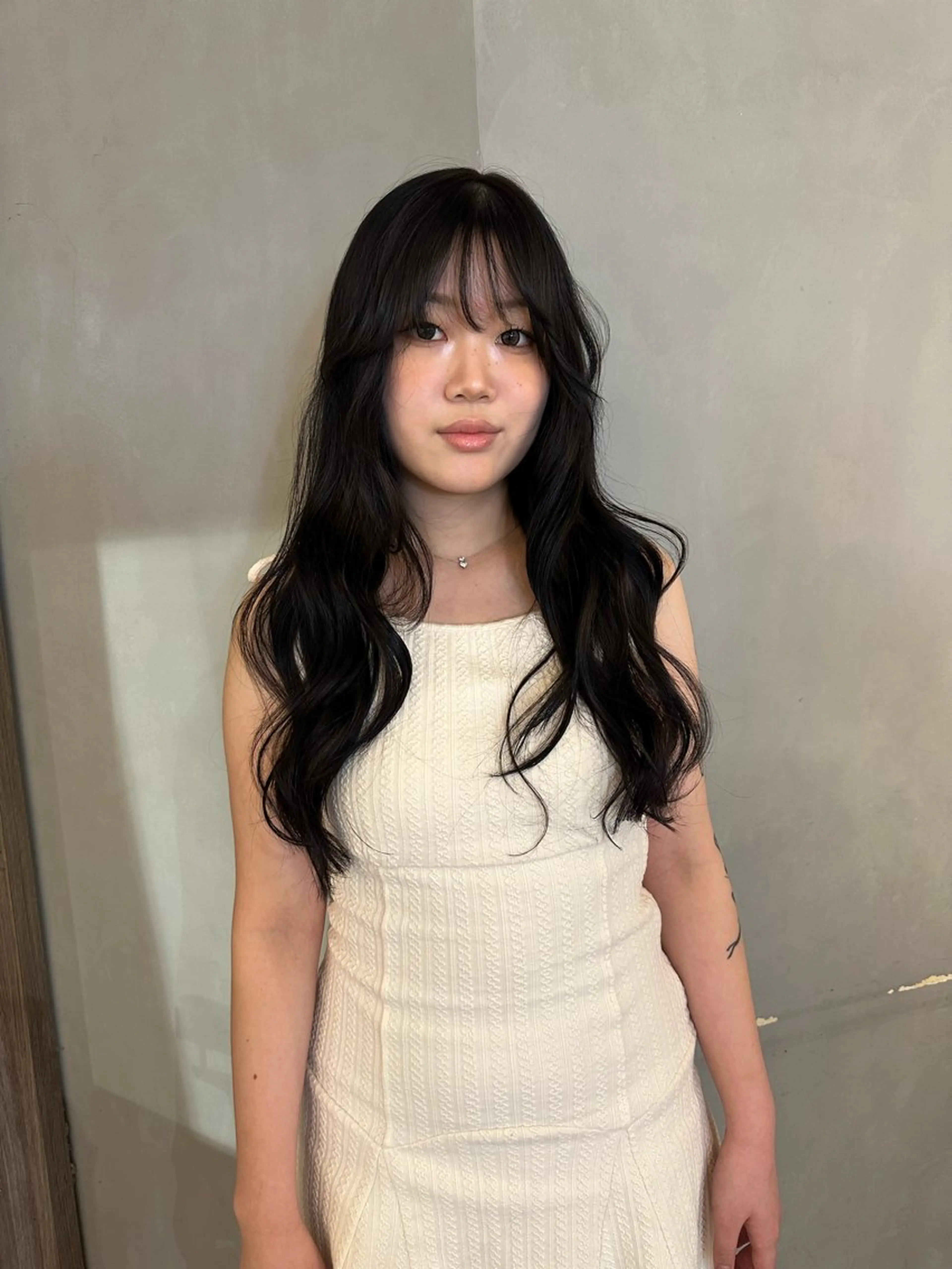 ロング カラー カット ヘアカラー エクステ 美髪・シールエクステ ホソタニリョウコのヘアスタイル