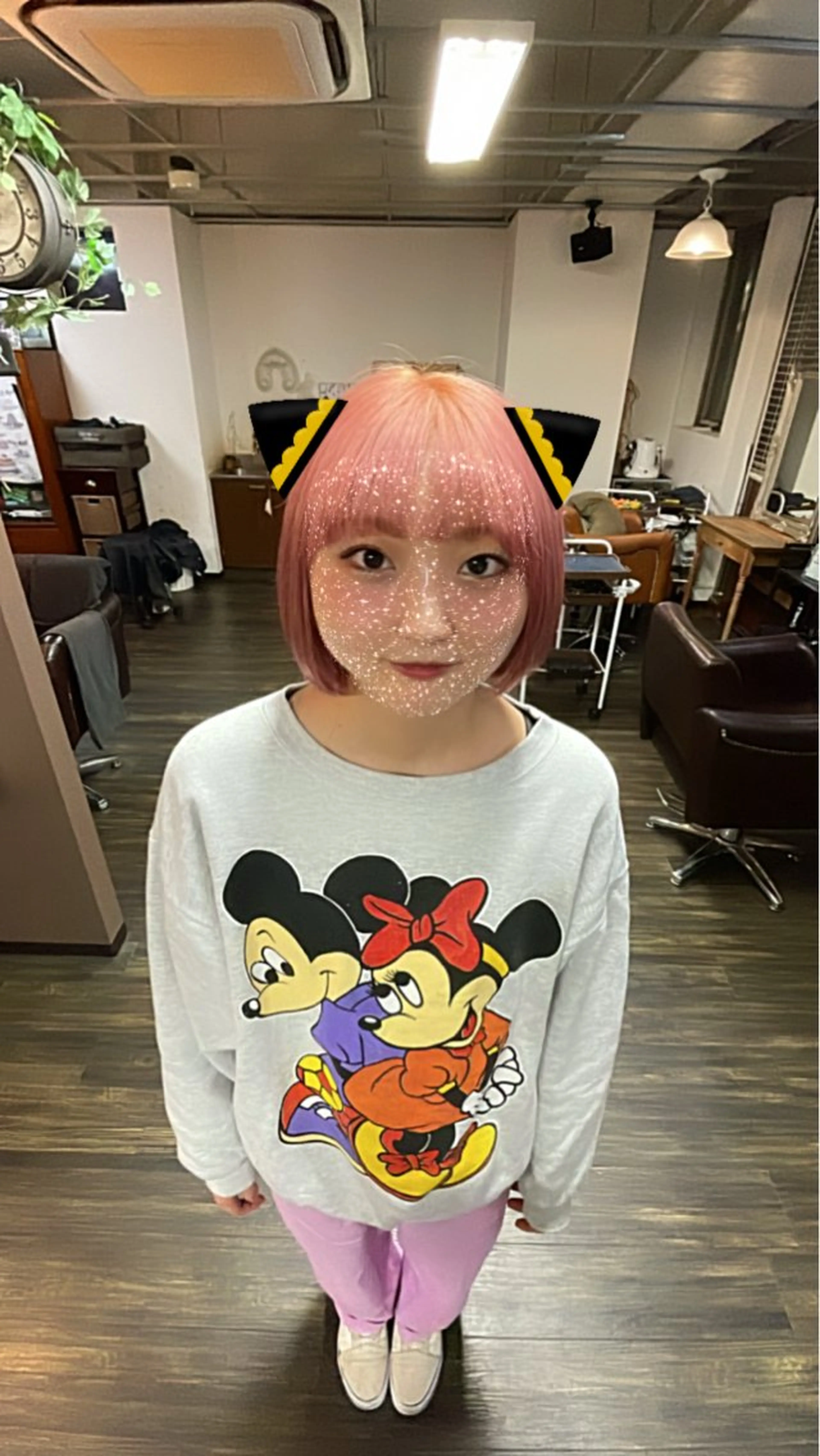 ミディアム カラー ｼﾉｻﾞｷ ｷﾅのヘアスタイル