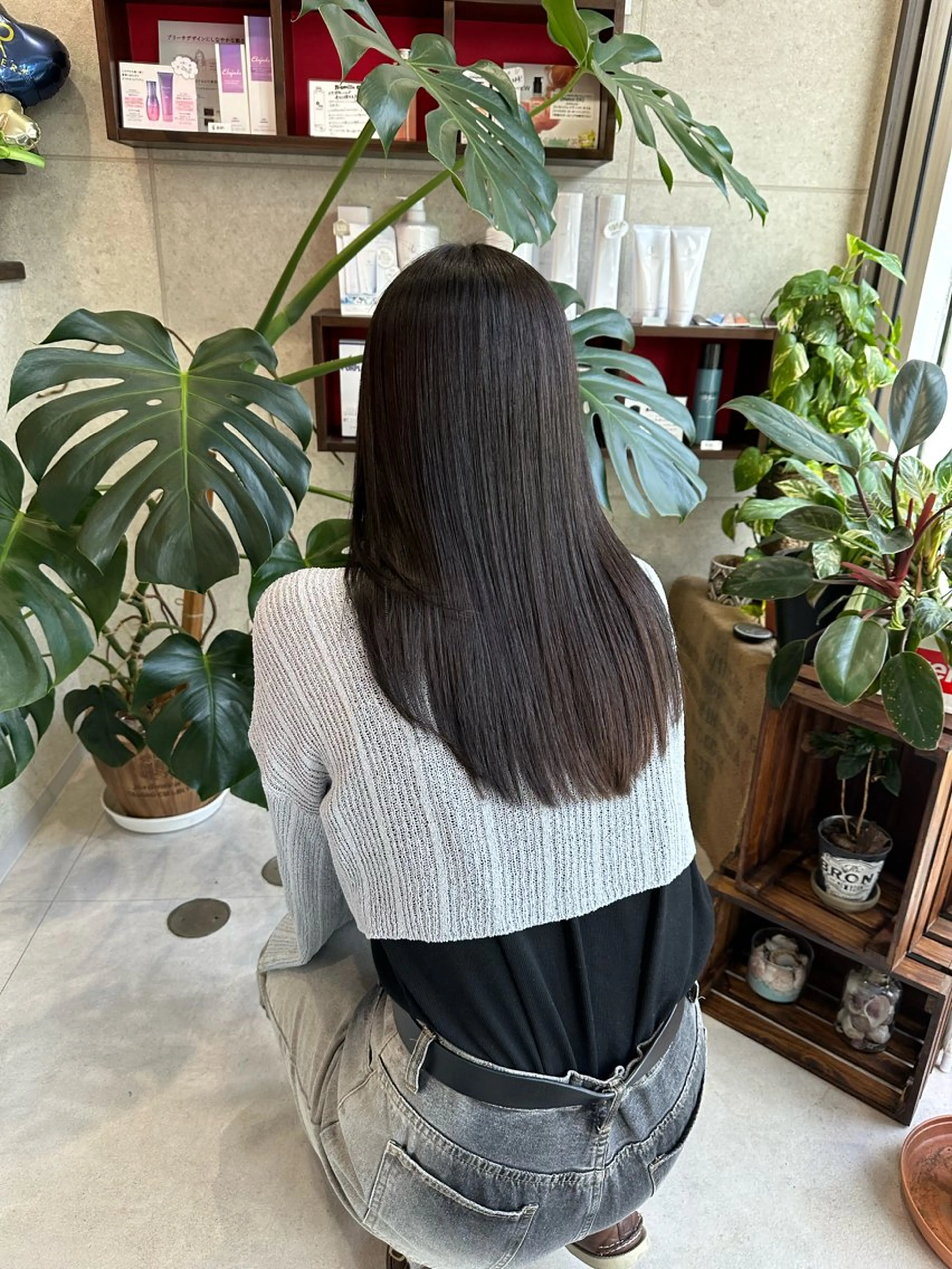 ロング カラー ブリーチ ブリーチなしカラー 遠藤惟斗/自由が丘/ 透明感カラー/パーマのヘアスタイル